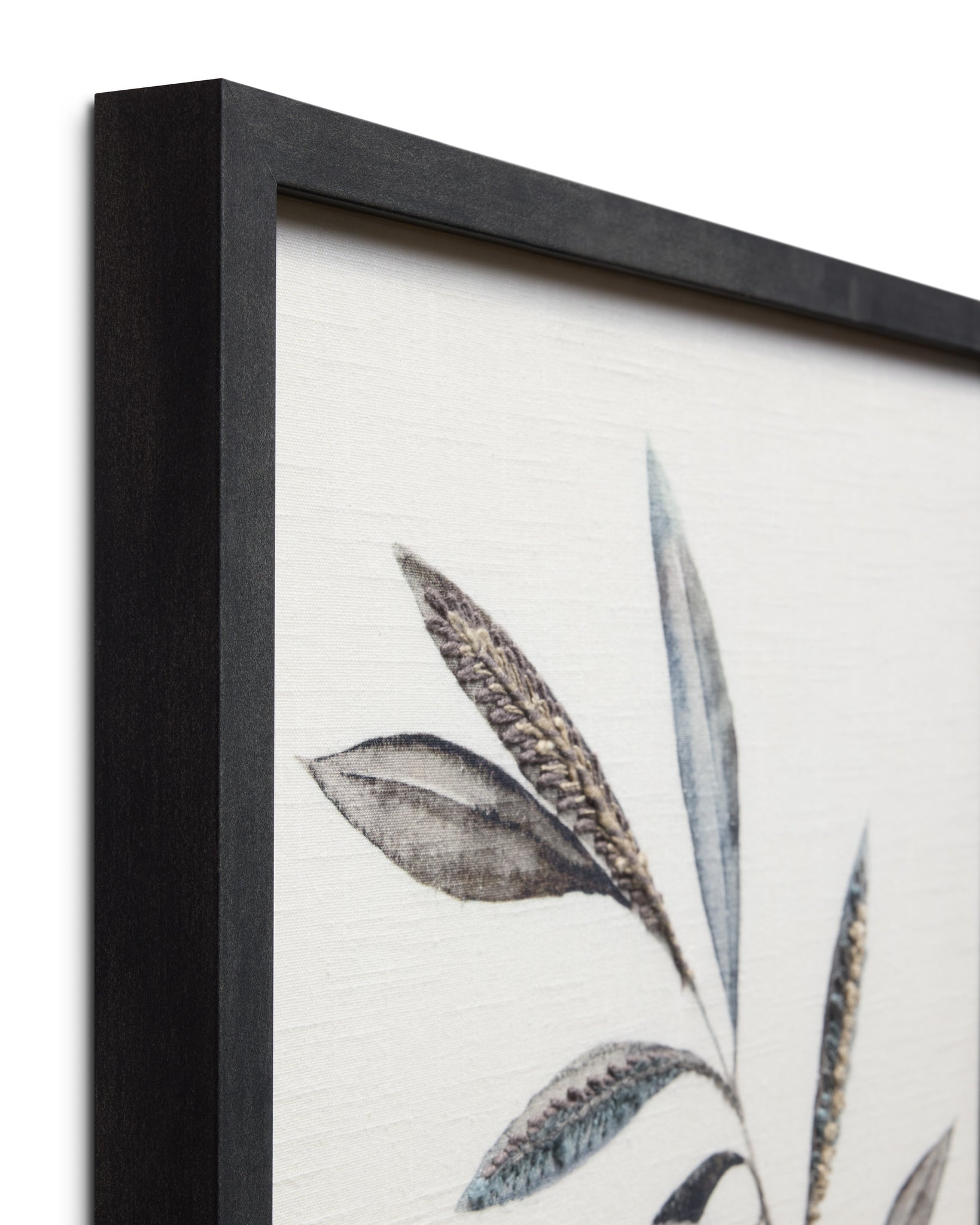 Ancient Groves Dk. Grey Rug Art shown from another angle.