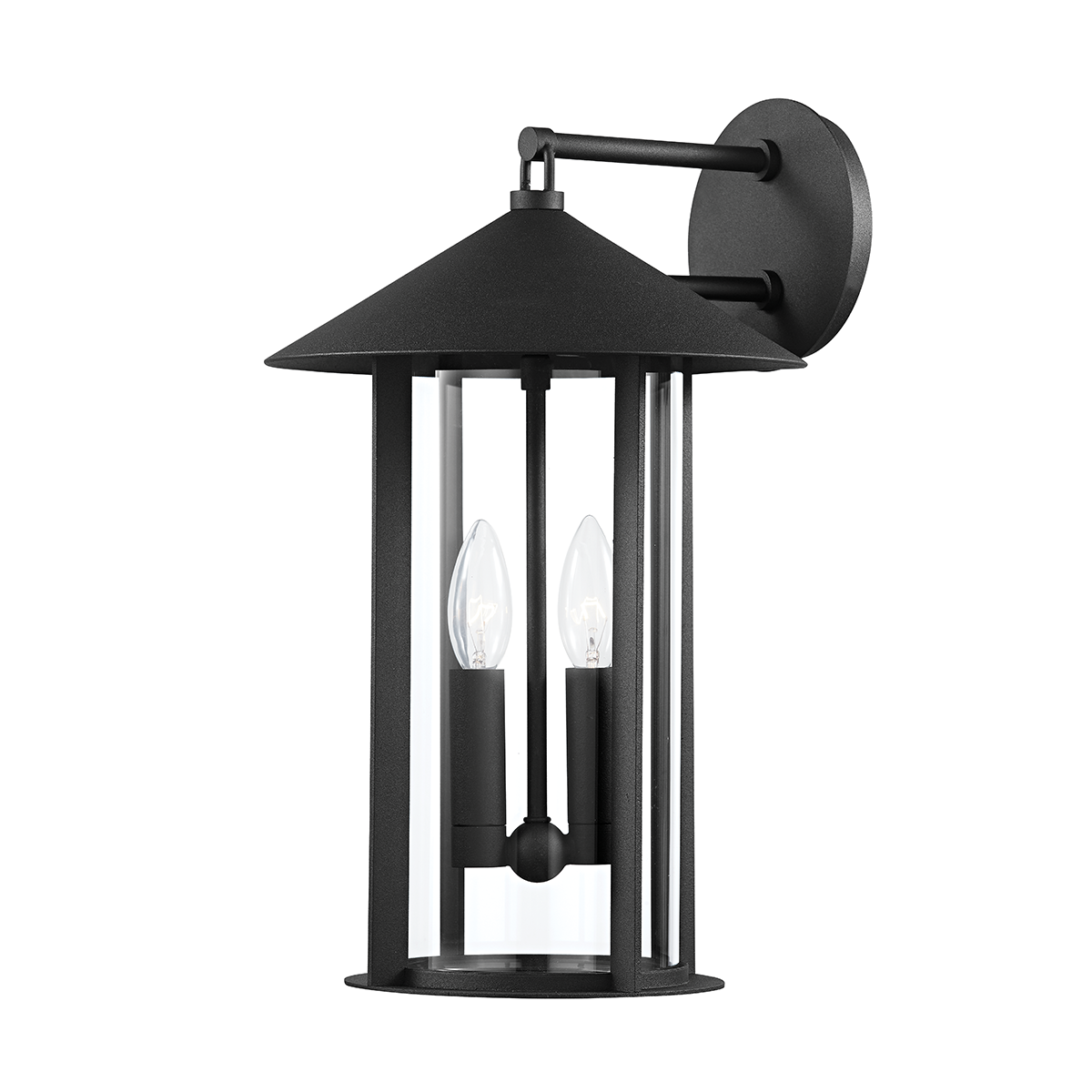 Long Beach Exterior Wall Sconce 10" — a Troy wall sconce for bathrooms, hallways, and living rooms at Laurie Yapp Home.