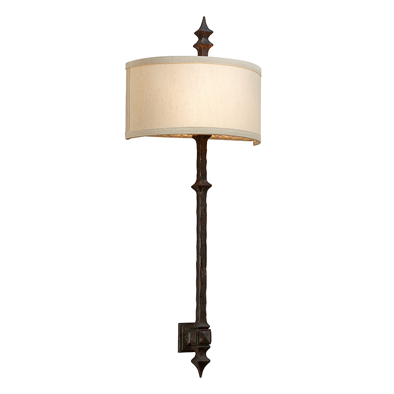 Umbria Wall Sconce — a Troy wall sconce for bathrooms, hallways, and living rooms at Laurie Yapp Home.