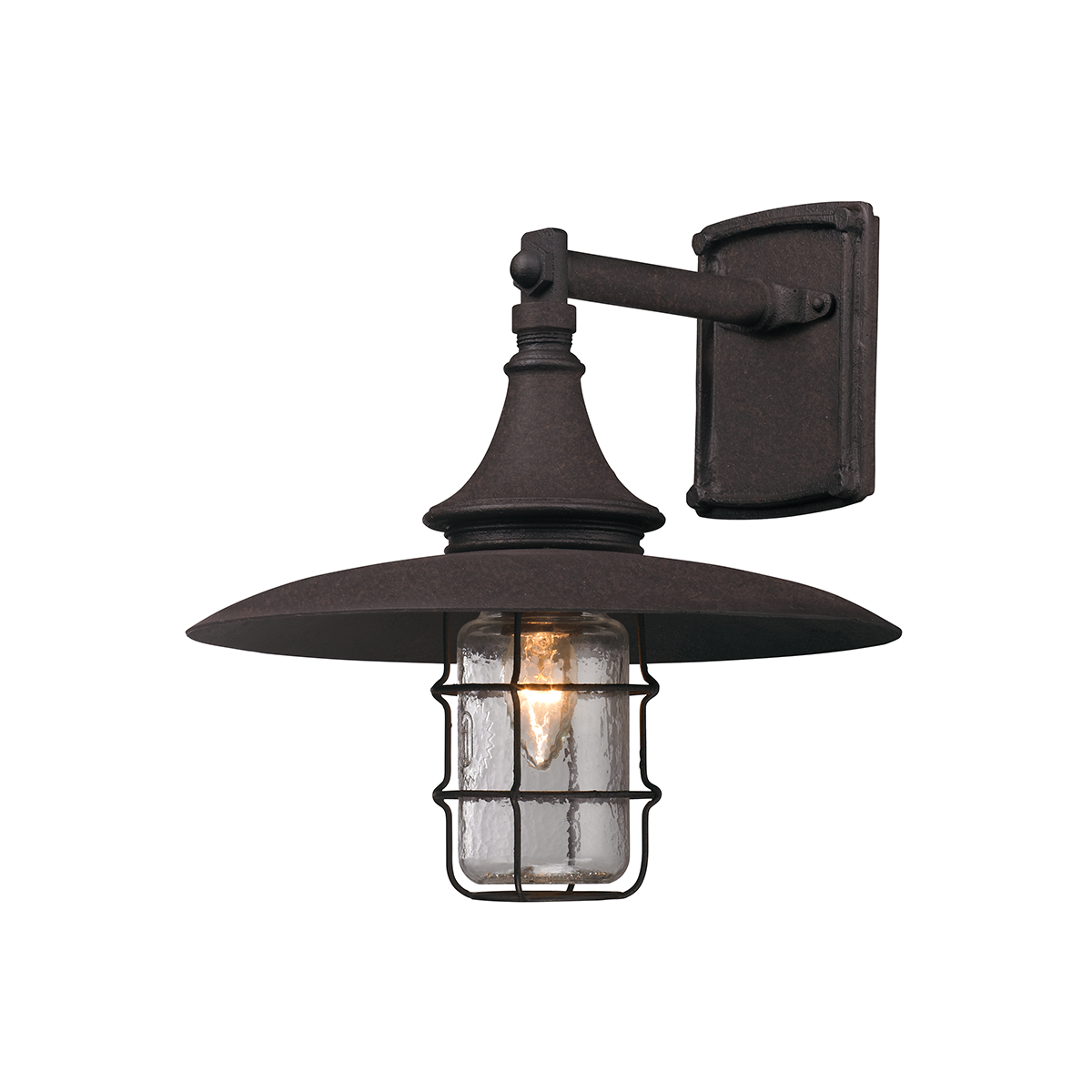 Allegheny Exterior Wall Sconce 13" — a Troy wall sconce for bathrooms, hallways, and living rooms at Laurie Yapp Home.