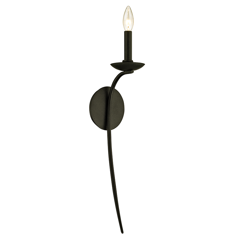 Sawyer Wall Sconce — a Troy wall sconce for bathrooms, hallways, and living rooms at Laurie Yapp Home.