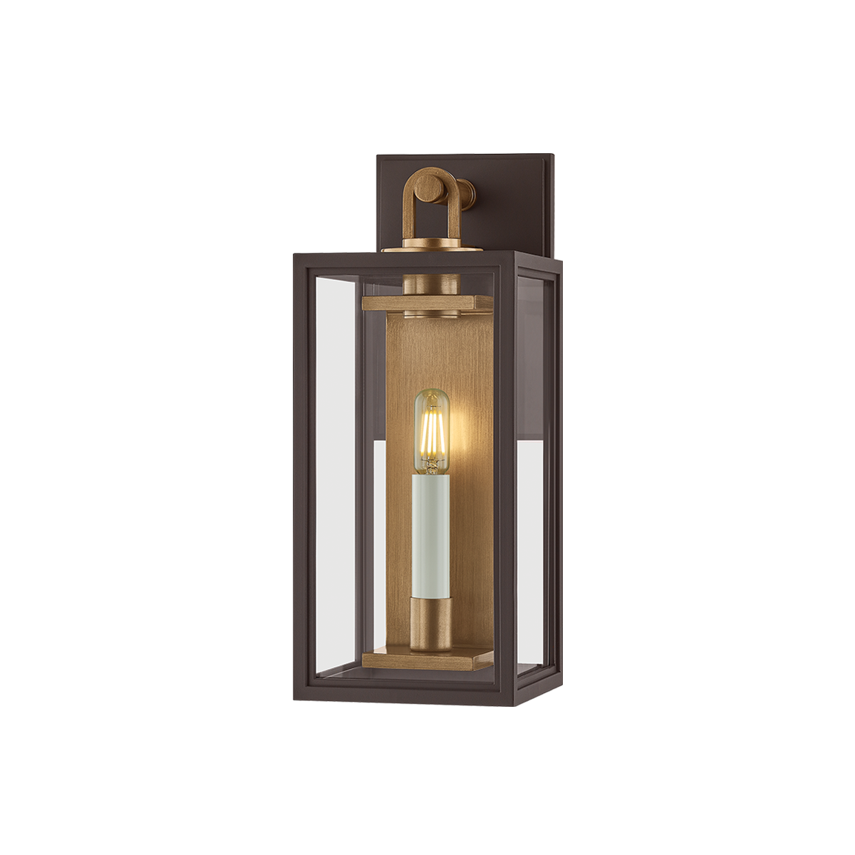 Arnold Exterior Wall Sconce 6" — a Troy wall sconce for bathrooms, hallways, and living rooms at Laurie Yapp Home.