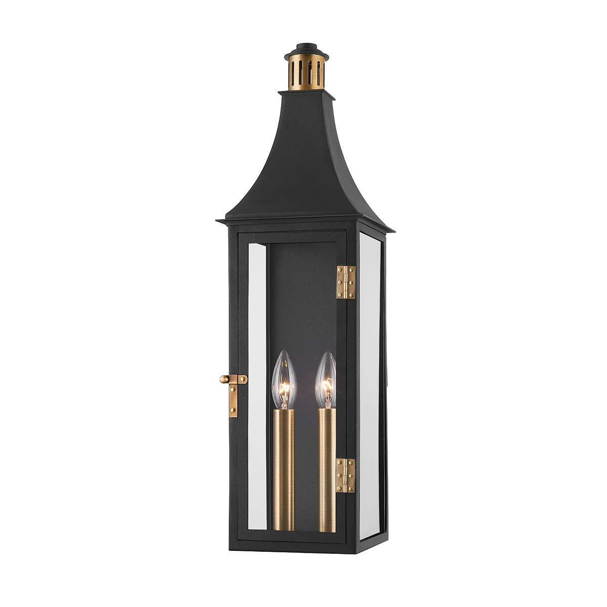 Wes Exterior Wall Sconce 7" — a Troy wall sconce for bathrooms, hallways, and living rooms at Laurie Yapp Home.