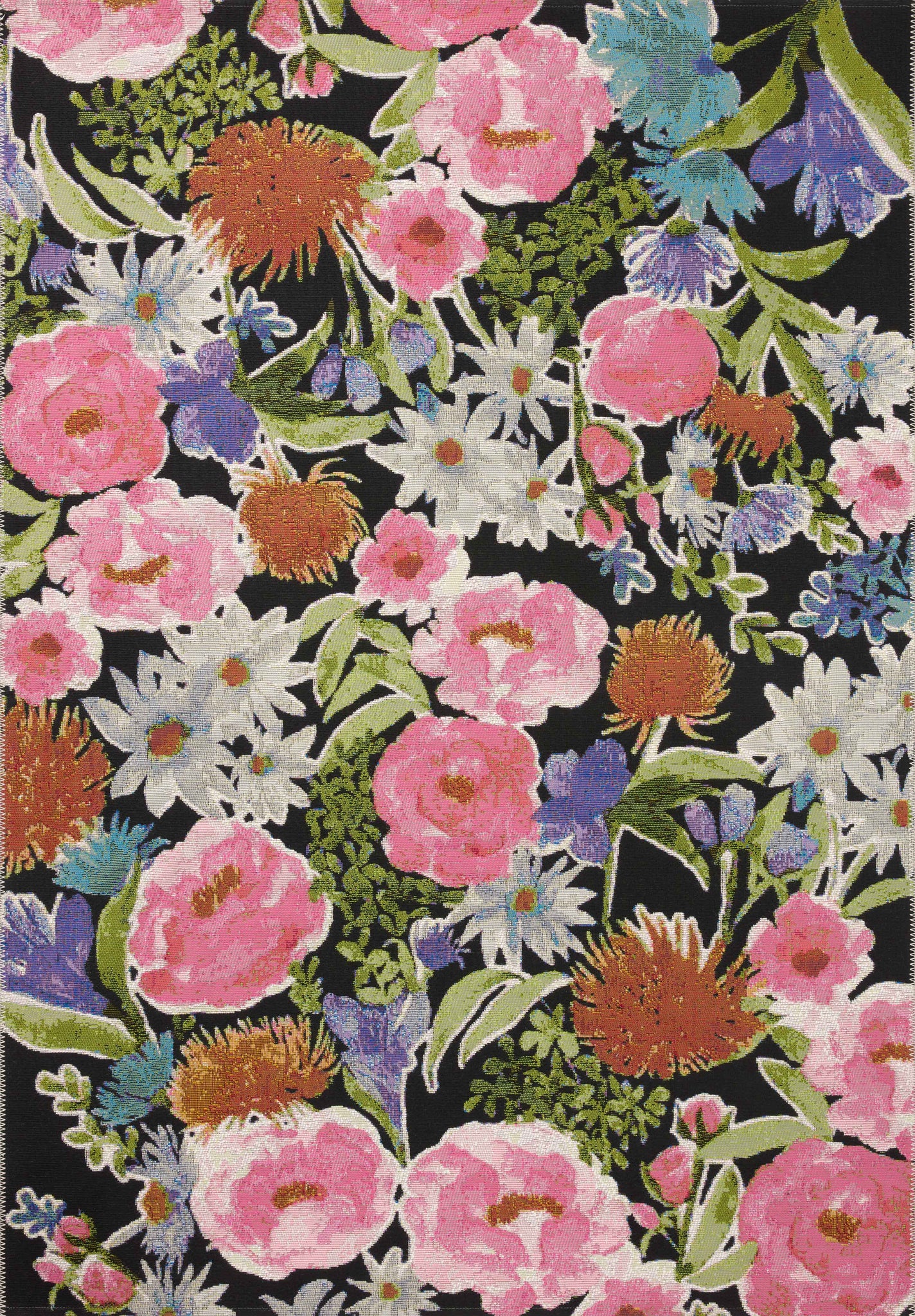 Botanical Black / Multi — a Loloi rug at Laurie Yapp Home.