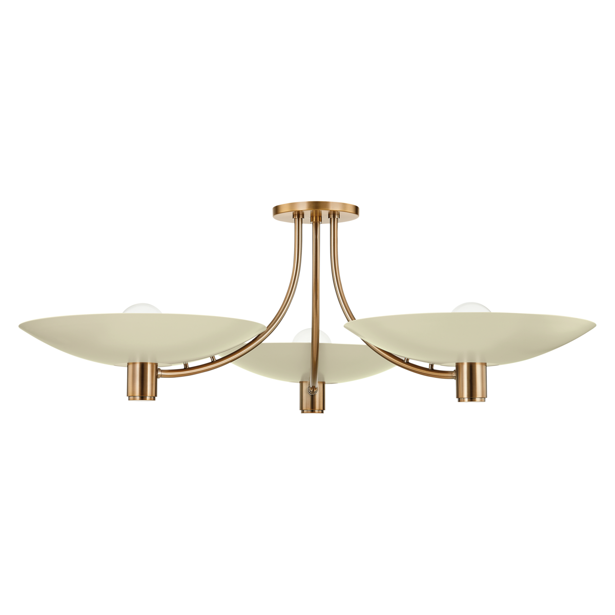 Wolfe Semi Flush — a Troy flush mount for hallways, bedrooms, and entryways at Laurie Yapp Home.