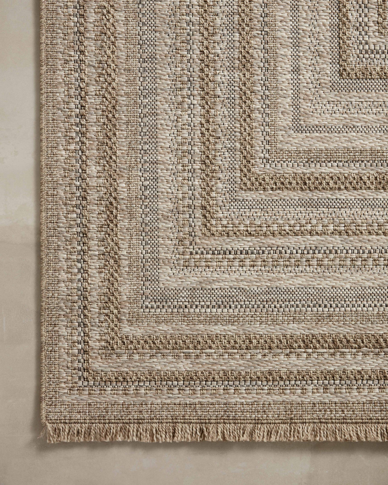 Close-up detail of the Dawn Natural (Pattern 1) showing its pile and weave.