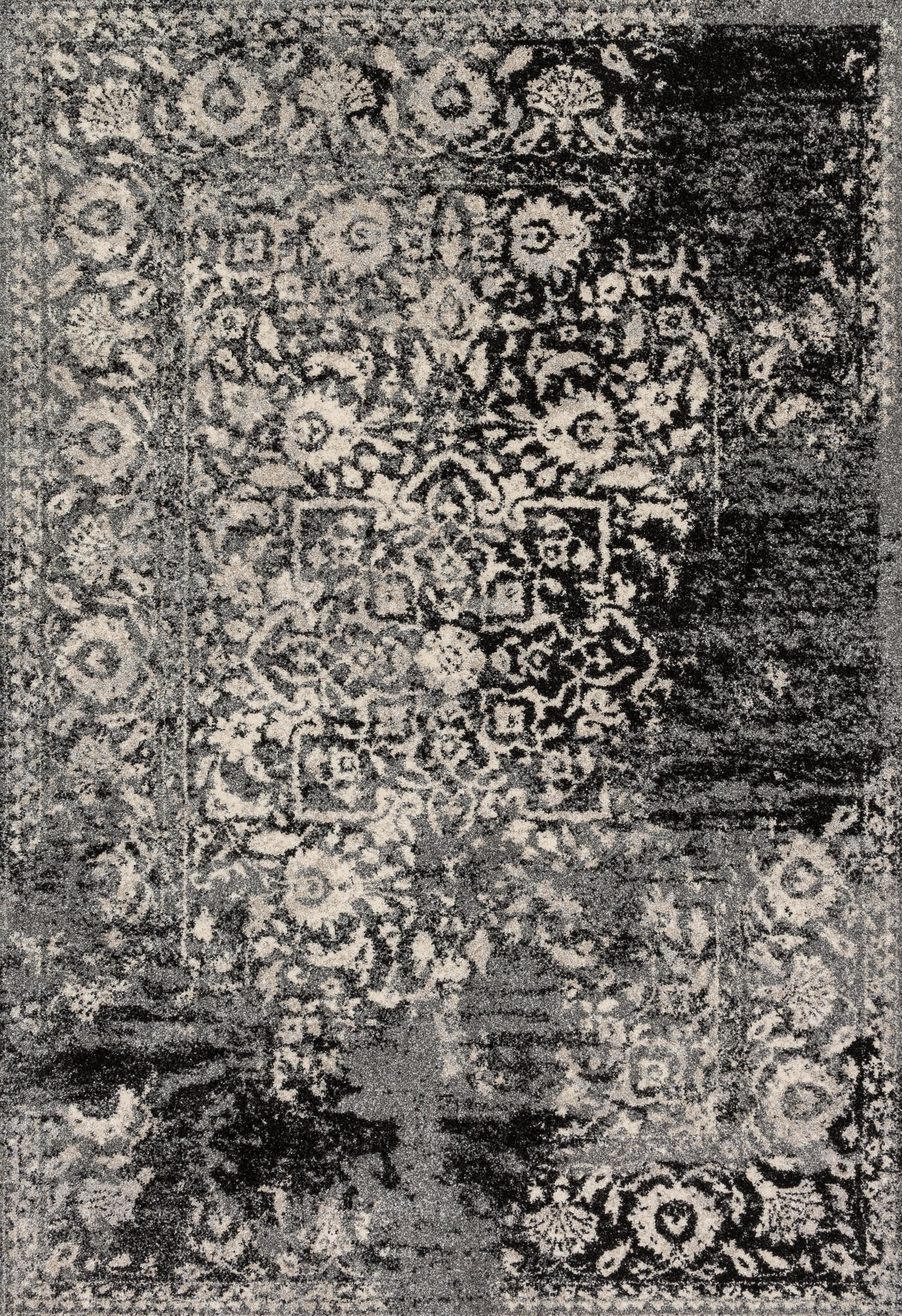 Emory Black / Ivory — a Loloi rug at Laurie Yapp Home.