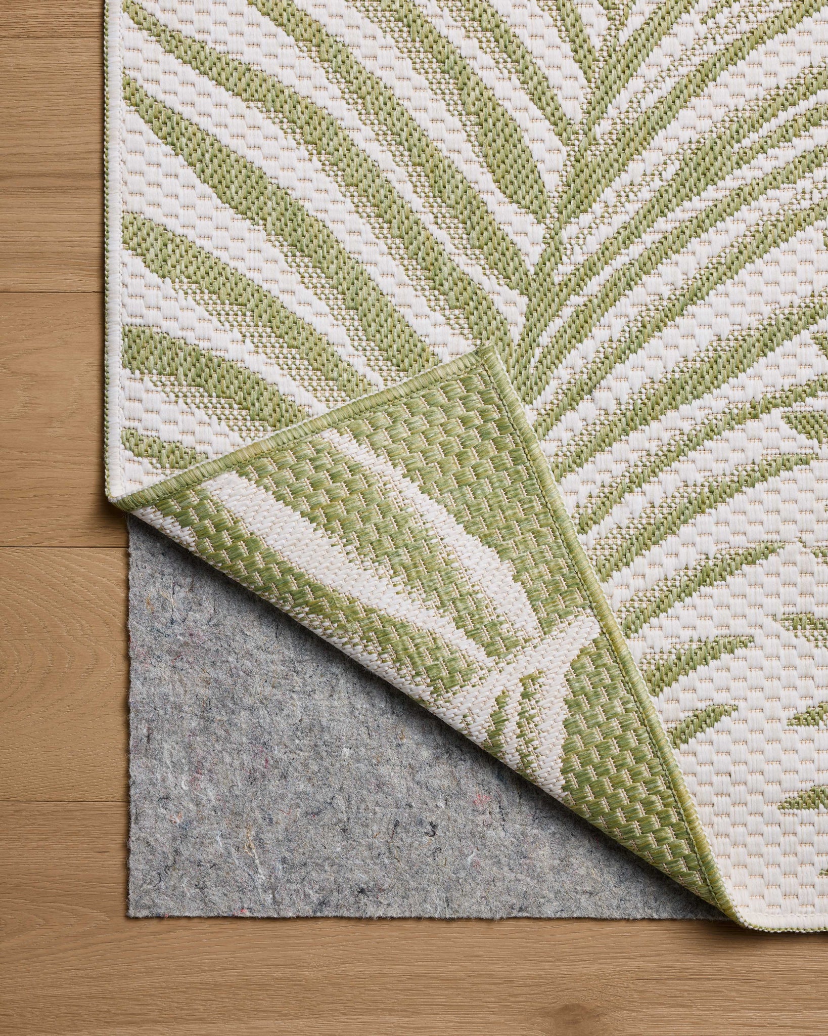 Easton Ivory / Green shown from a different angle to reveal its pattern.
