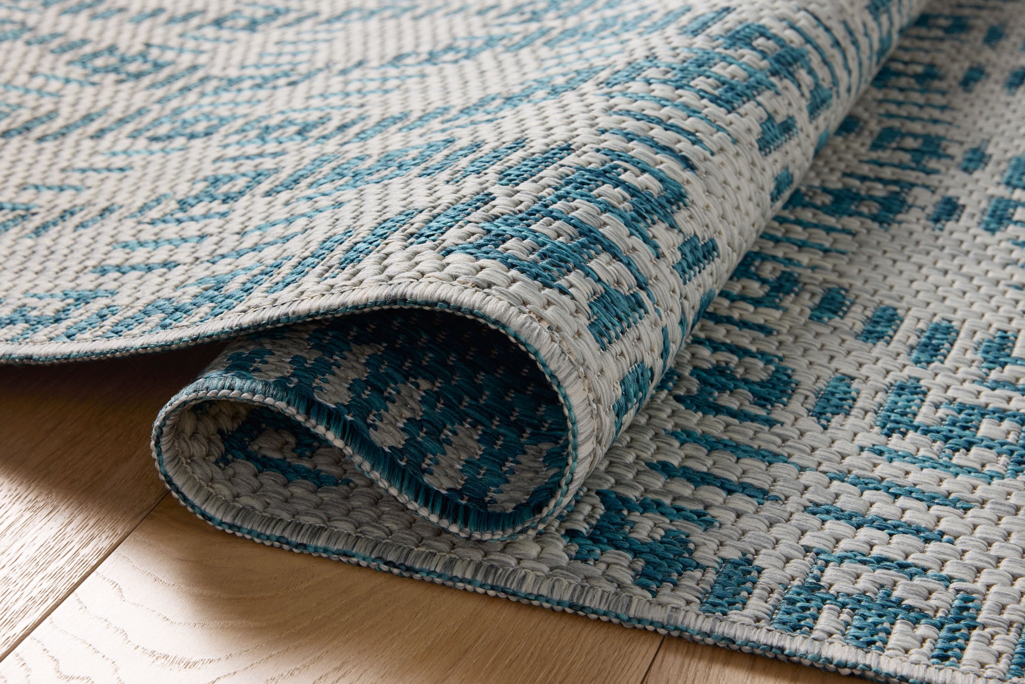 Easton Fog / Teal shown from a different angle to reveal its pattern.