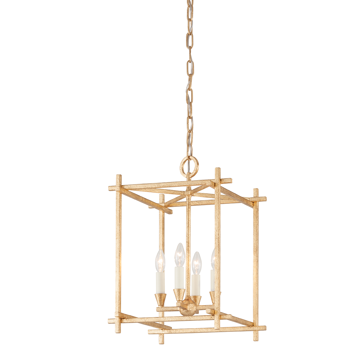 Huck Lantern 15" shown from a second angle to highlight the frame and glass panel detail.