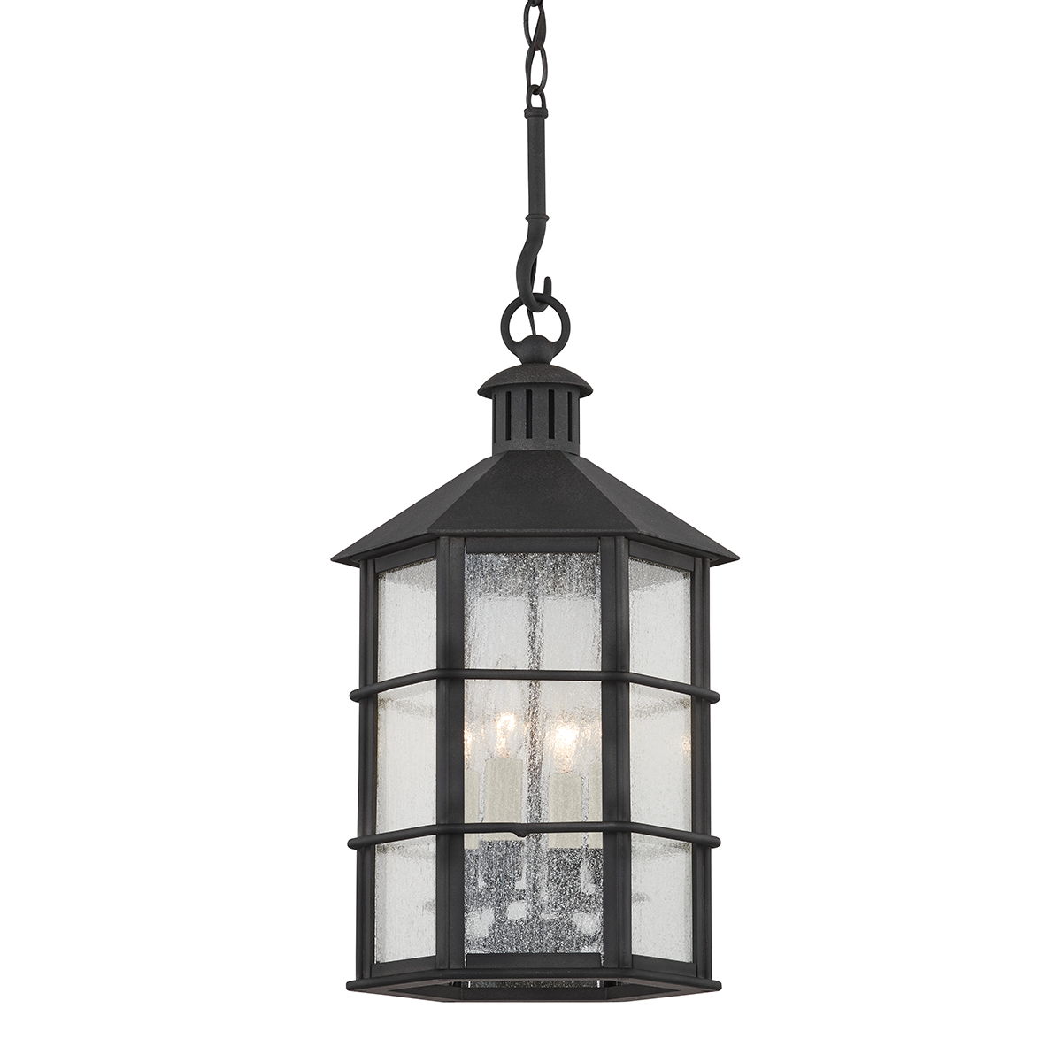 Lake County Exterior Lantern — a Troy lantern for entries, foyers, and covered porches at Laurie Yapp Home.