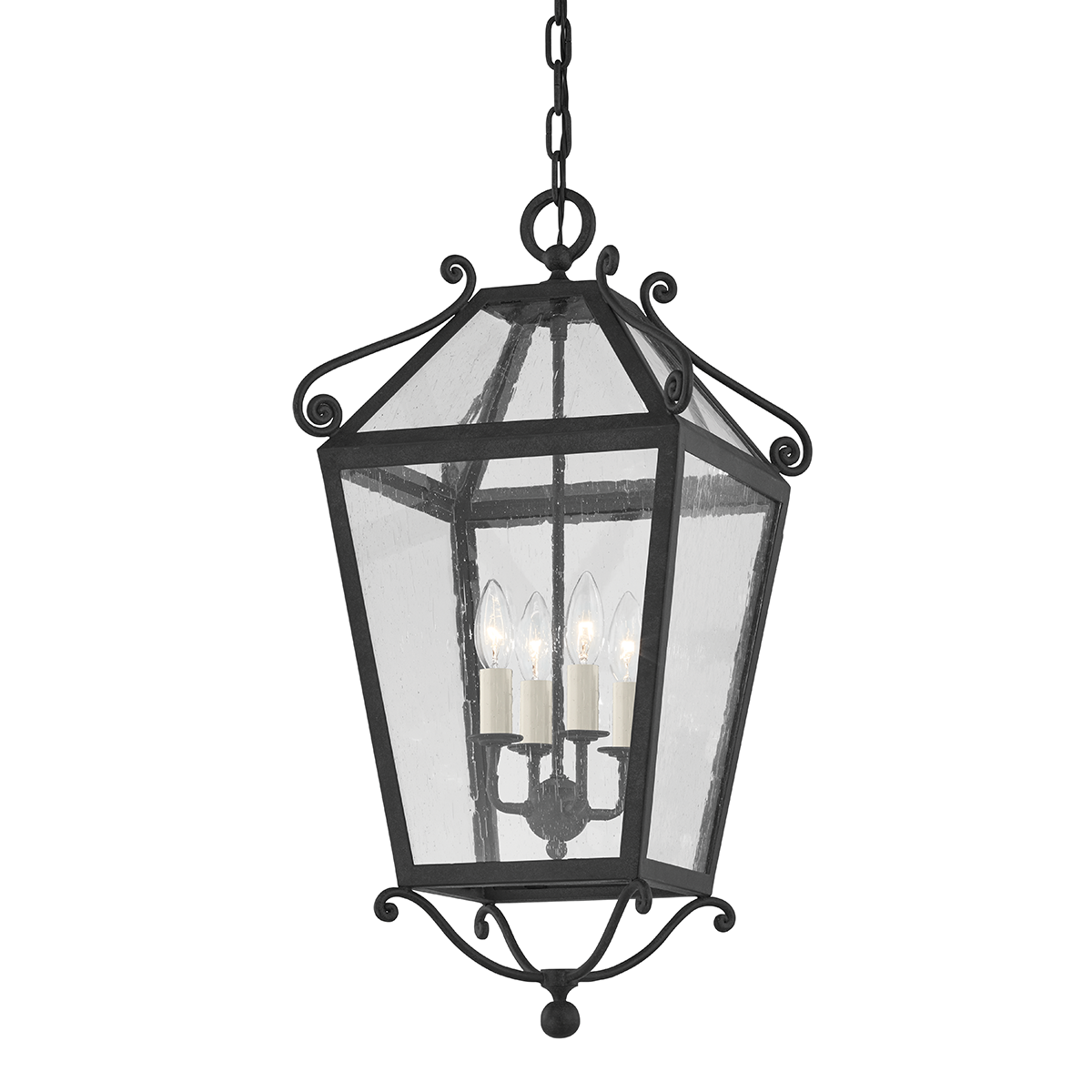 Santa Barbara County Exterior Lantern — a Troy lantern for entries, foyers, and covered porches at Laurie Yapp Home.