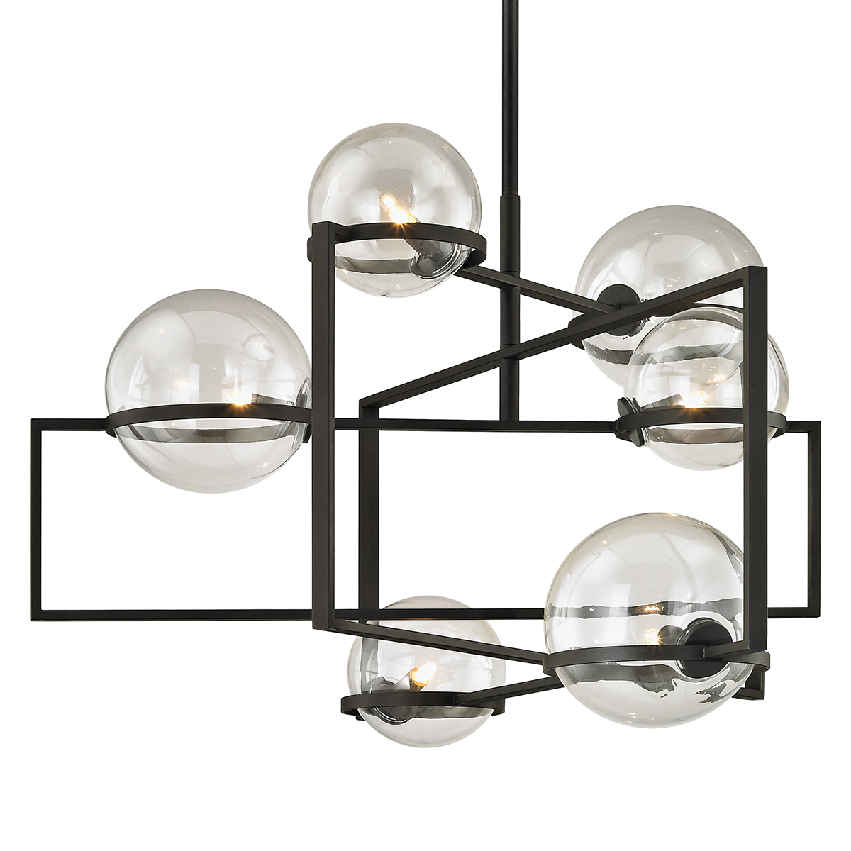 Elliot Chandelier 30" — a Troy chandelier for dining rooms, entries, and living rooms at Laurie Yapp Home.