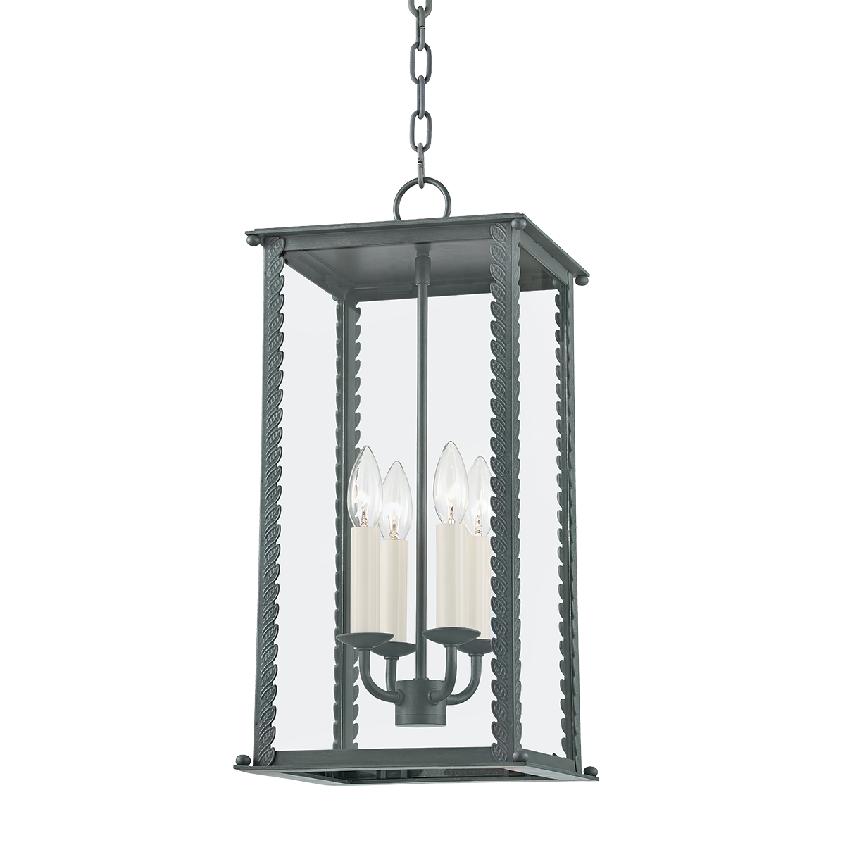 Zuma Exterior Pendant 10" shown from a second angle to highlight the shade shape and metal detail.