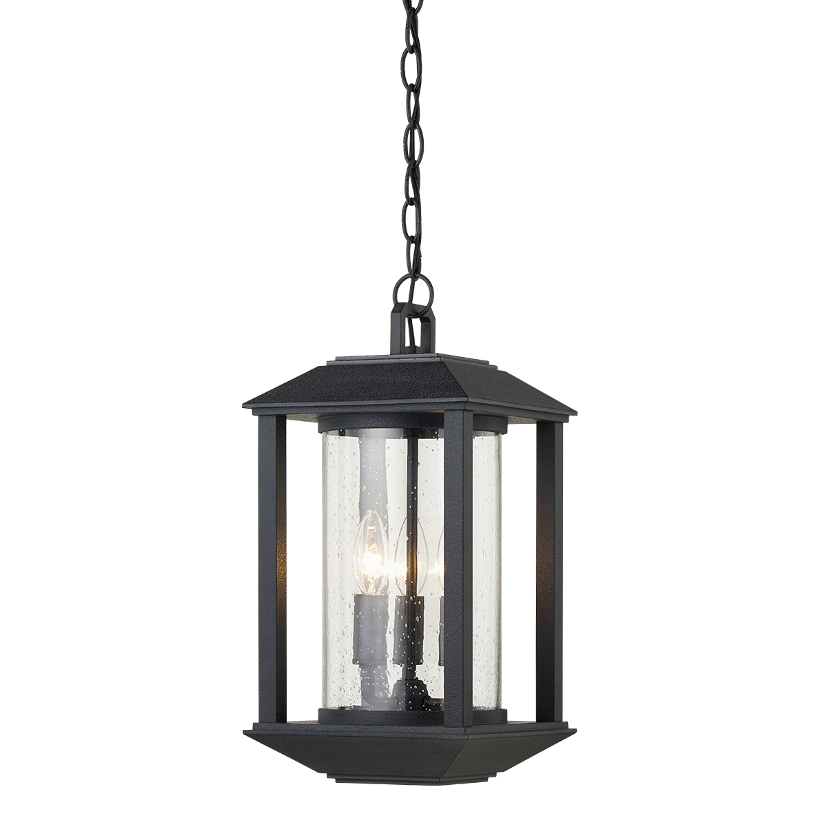 Mccarthy Exterior Lantern — a Troy lantern for entries, foyers, and covered porches at Laurie Yapp Home.
