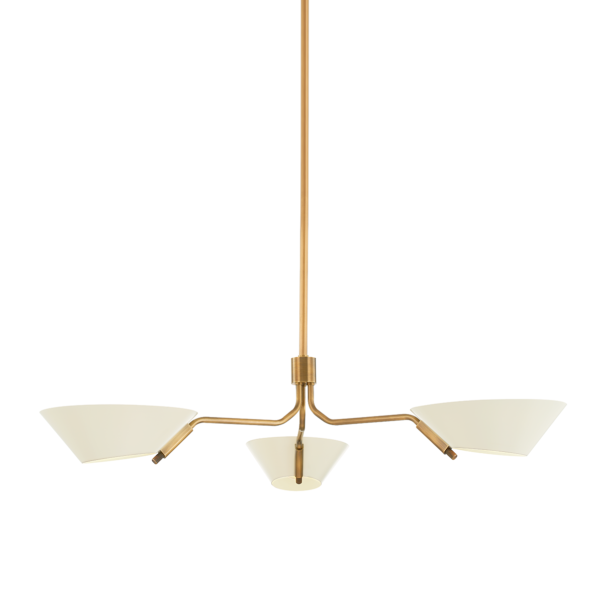 Sacramento Chandelier 43" shown from a second angle to highlight the frame, arms, and shade detail.