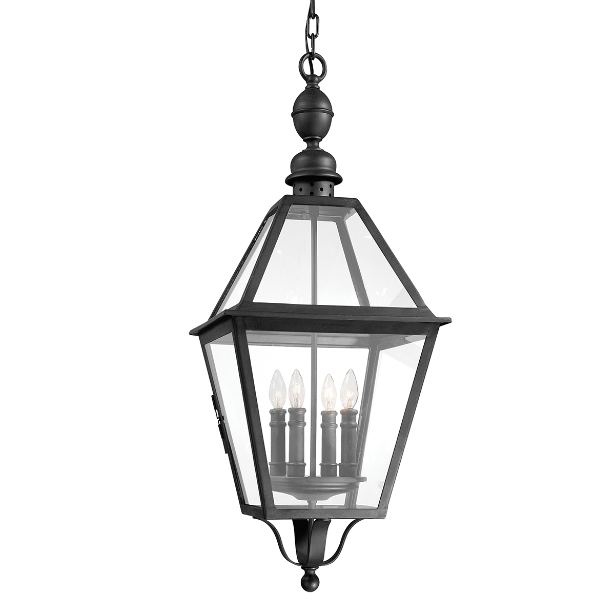 Townsend Exterior Lantern — a Troy lantern for entries, foyers, and covered porches at Laurie Yapp Home.
