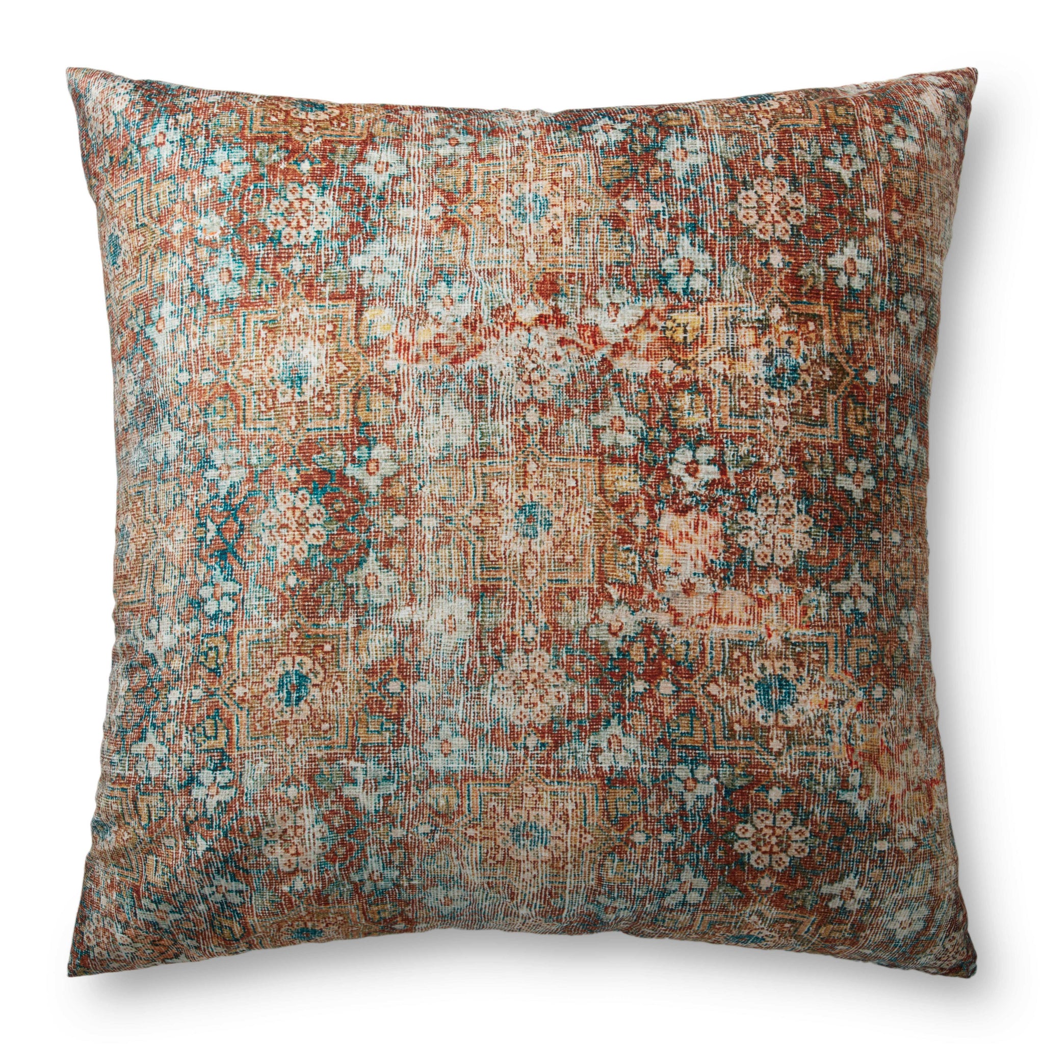 Terracotta / Multi Pillow — a Loloi pillow at Laurie Yapp Home.