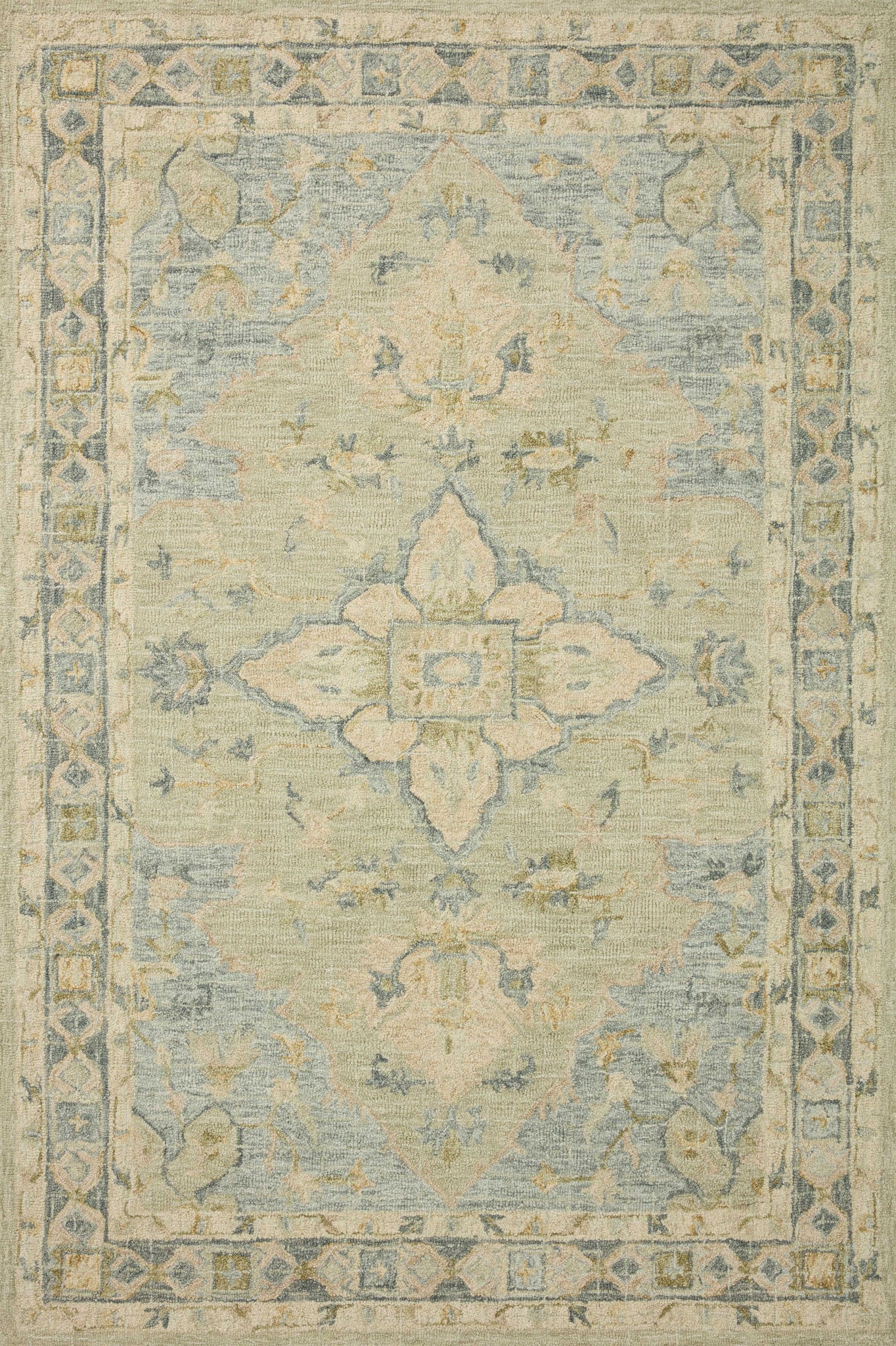 Julian Seafoam Green / Spa — a Loloi rug at Laurie Yapp Home.