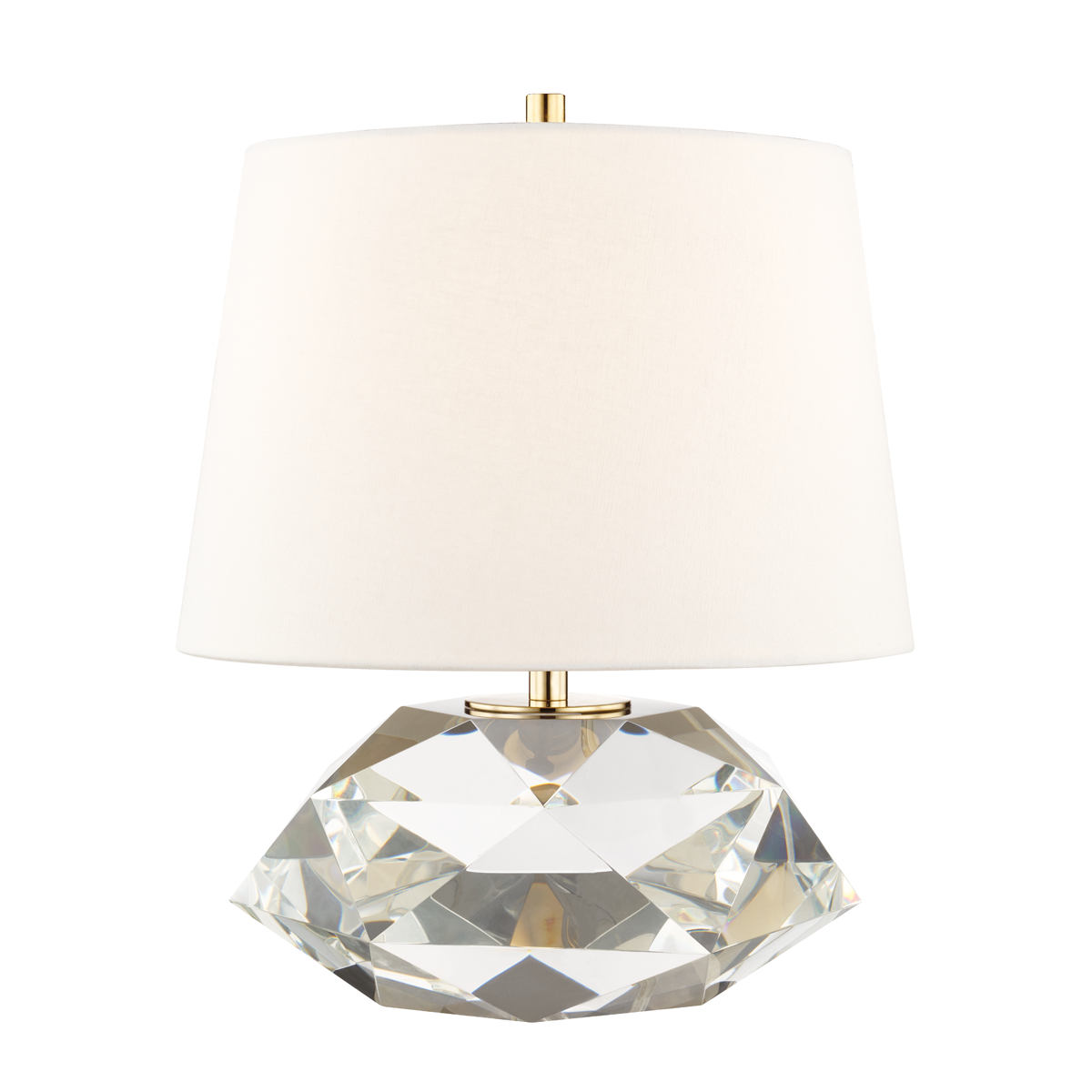 Henley Table Lamp 13.5" in aged brass — a Hudson Valley table lamp for living rooms, entries, and bedrooms at Laurie Yapp Home.