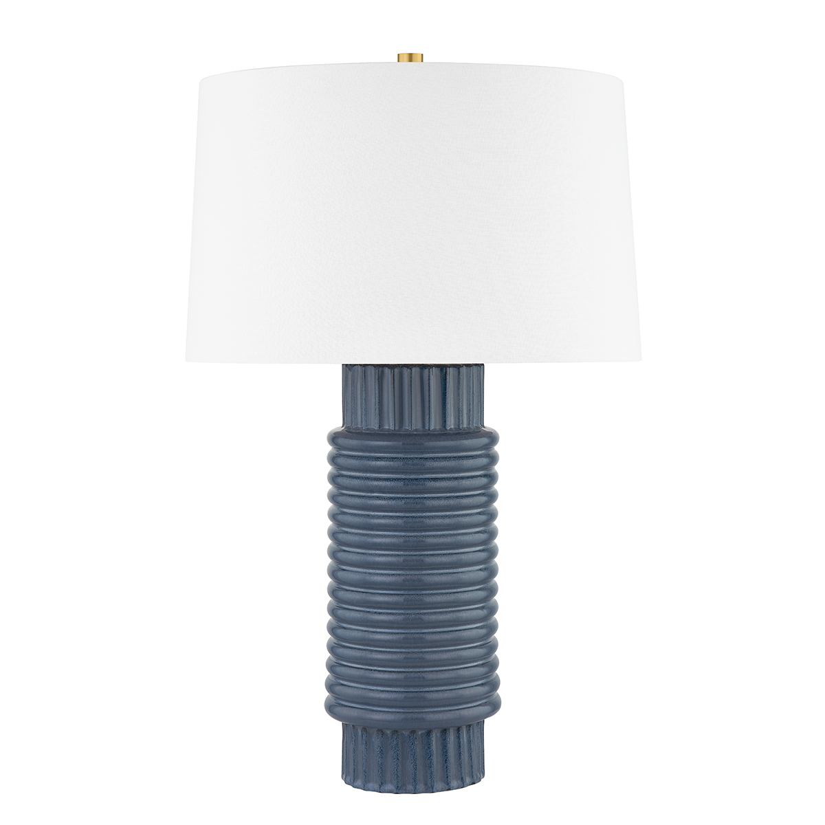 Broderick Table Lamp in aged brass — a Hudson Valley table lamp for living rooms, entries, and bedrooms at Laurie Yapp Home.