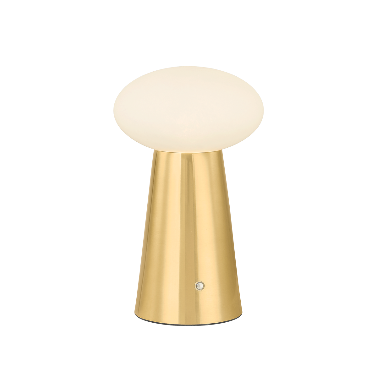 Cashel Rechargeable Table Lamp in aged brass — a Hudson Valley rechargeable table lamp for curated interiors at Laurie Yapp Home.
