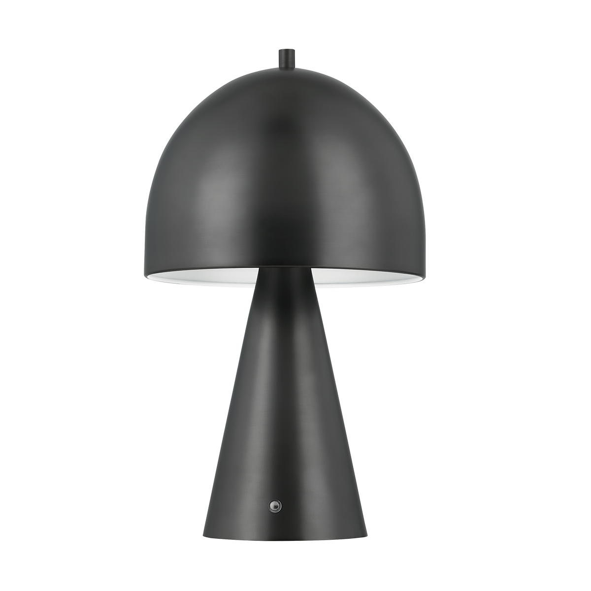 Hopkinton Rechargeable Table Lamp in dark bronze shown from a second angle to highlight the finish and silhouette.