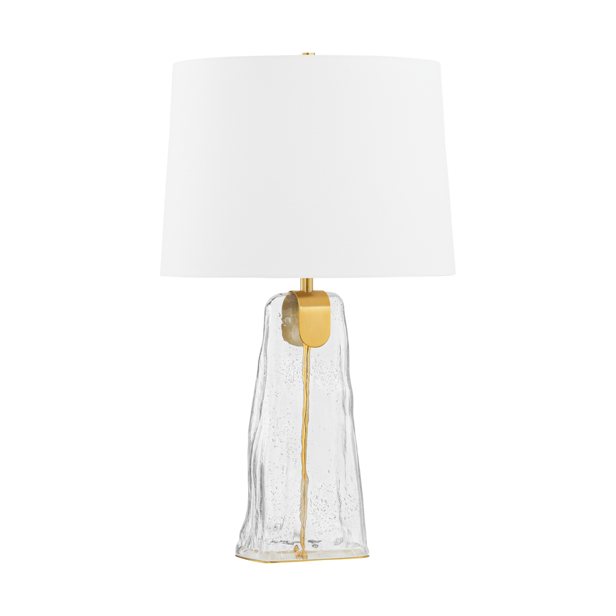 Midura Table Lamp in aged brass — a Hudson Valley table lamp for living rooms, entries, and bedrooms at Laurie Yapp Home.
