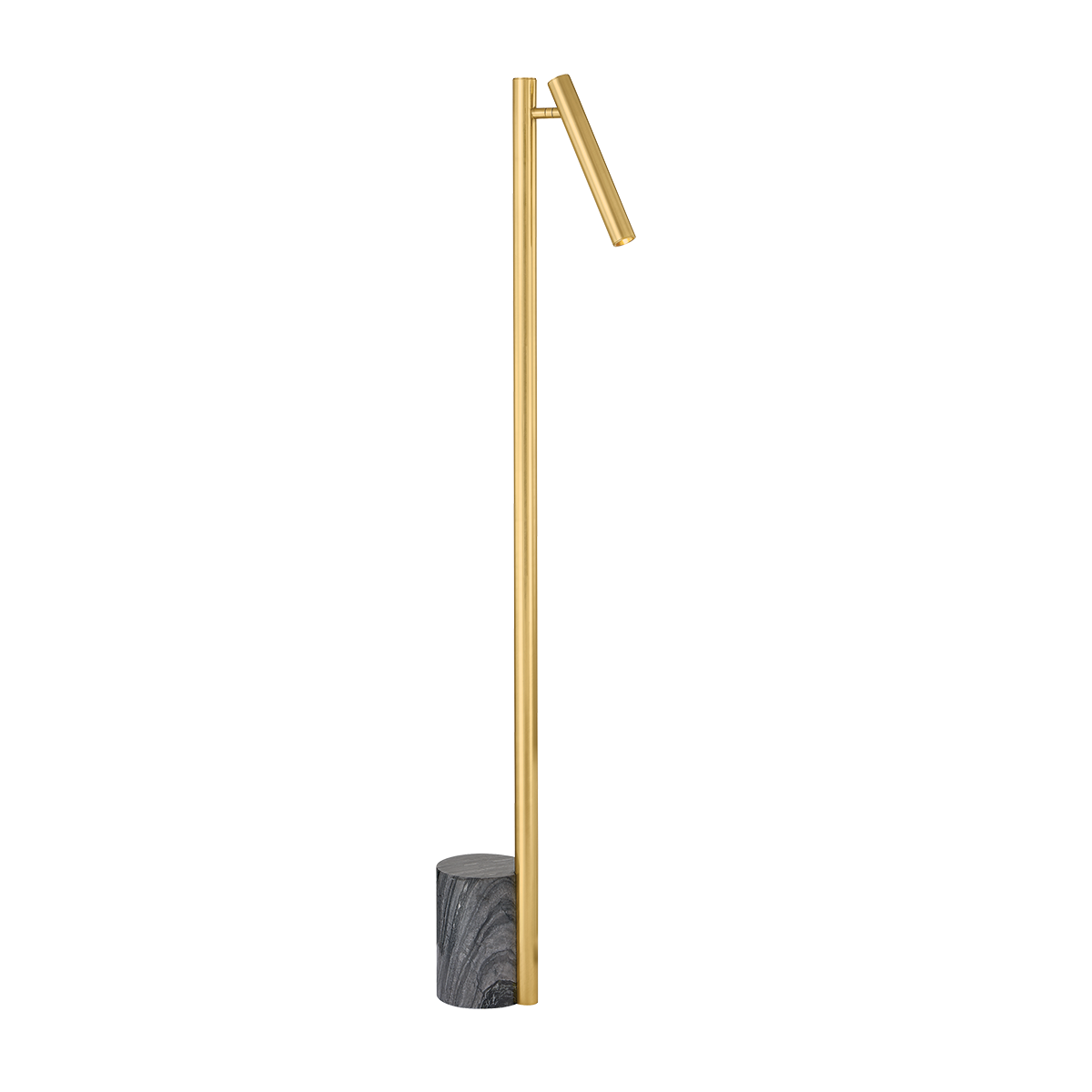 Circleville Floor Lamp in aged brass — a Hudson Valley floor lamp for living rooms and reading nooks at Laurie Yapp Home.