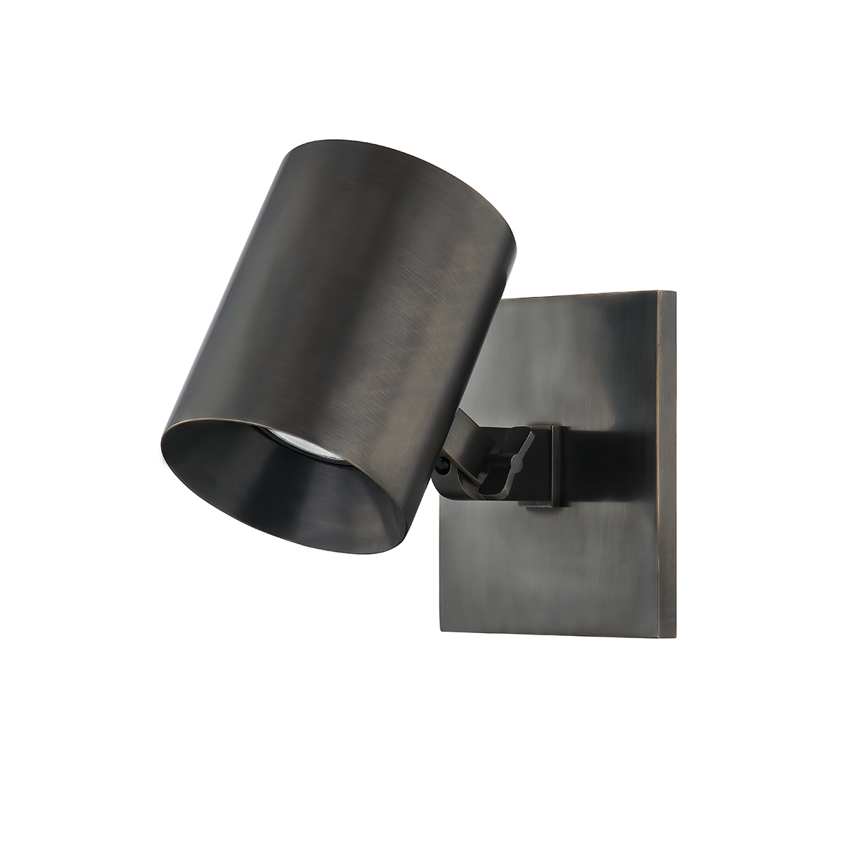 Highgrove Wall Sconce in dark bronze shown from a second angle to highlight the arm curve and shade silhouette.