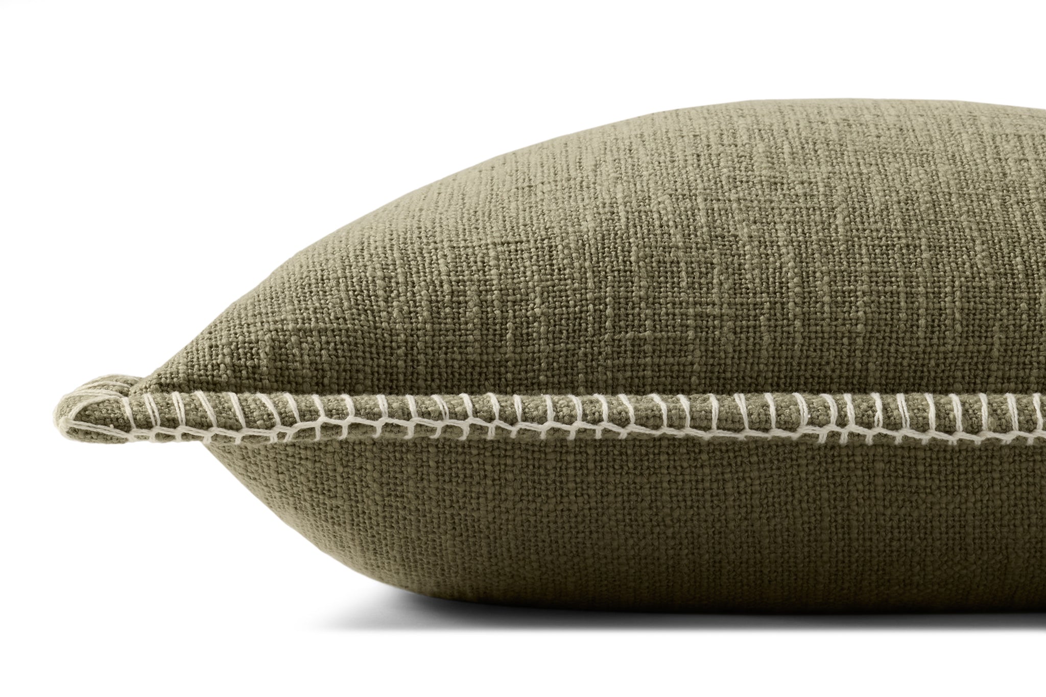 Olive Pillow shown from another angle.