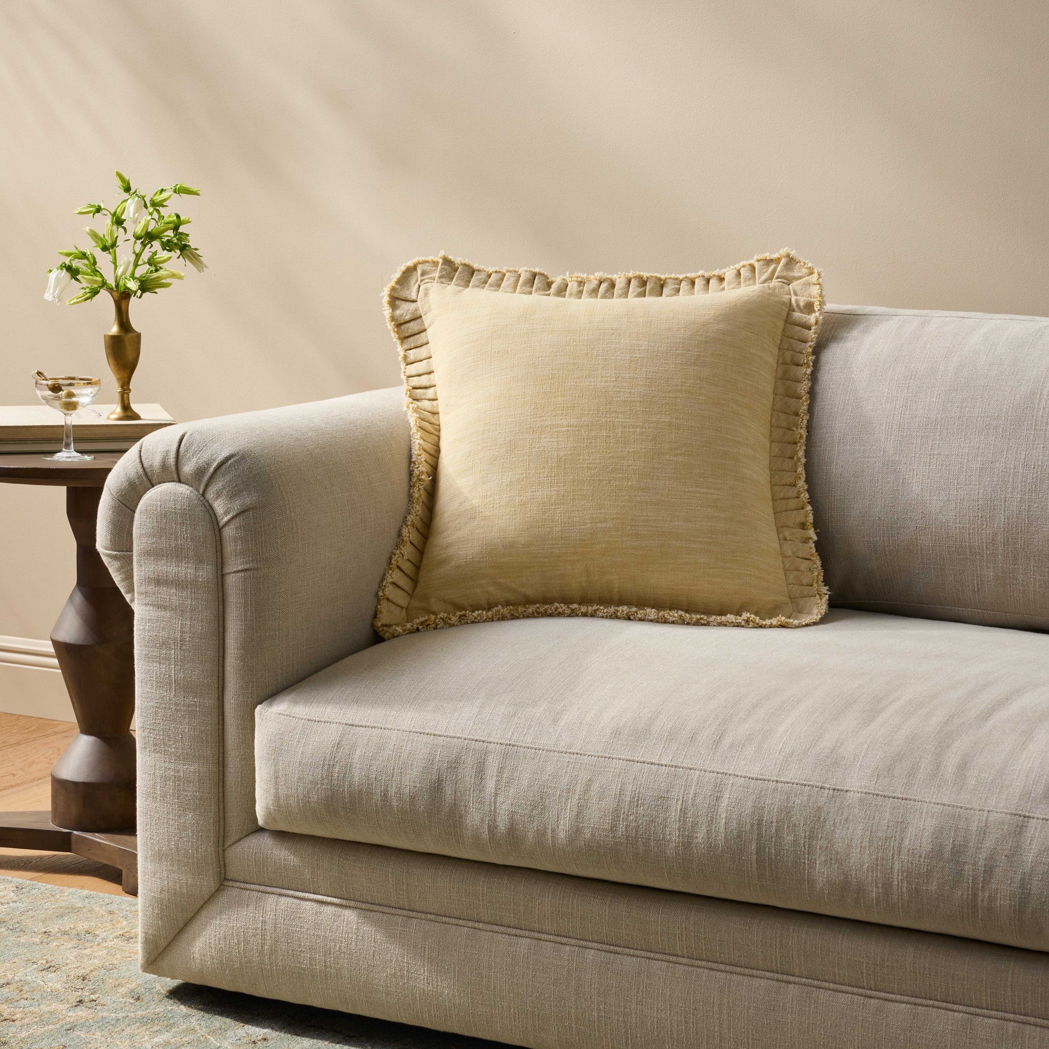 Yellow Pillow shown from another angle.