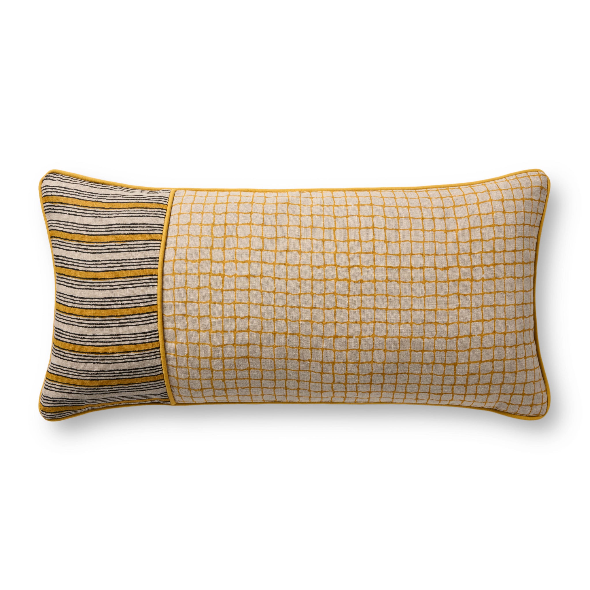 Yellow Pillow (Pattern 3) — a Loloi pillow at Laurie Yapp Home.
