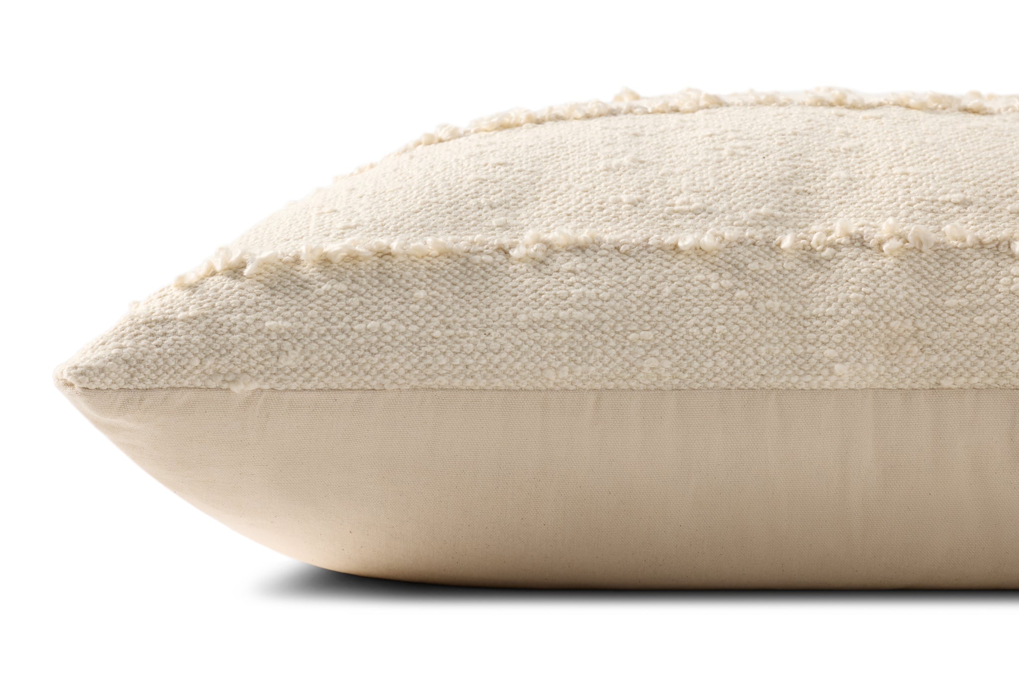 Ivory Pillow (Pattern 4) shown from another angle.