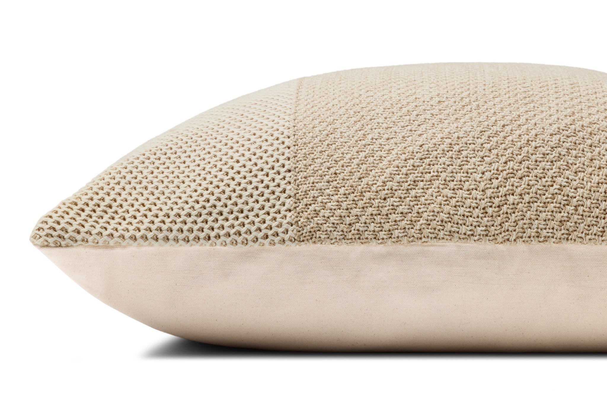 Ivory / Beige Pillow shown from another angle.