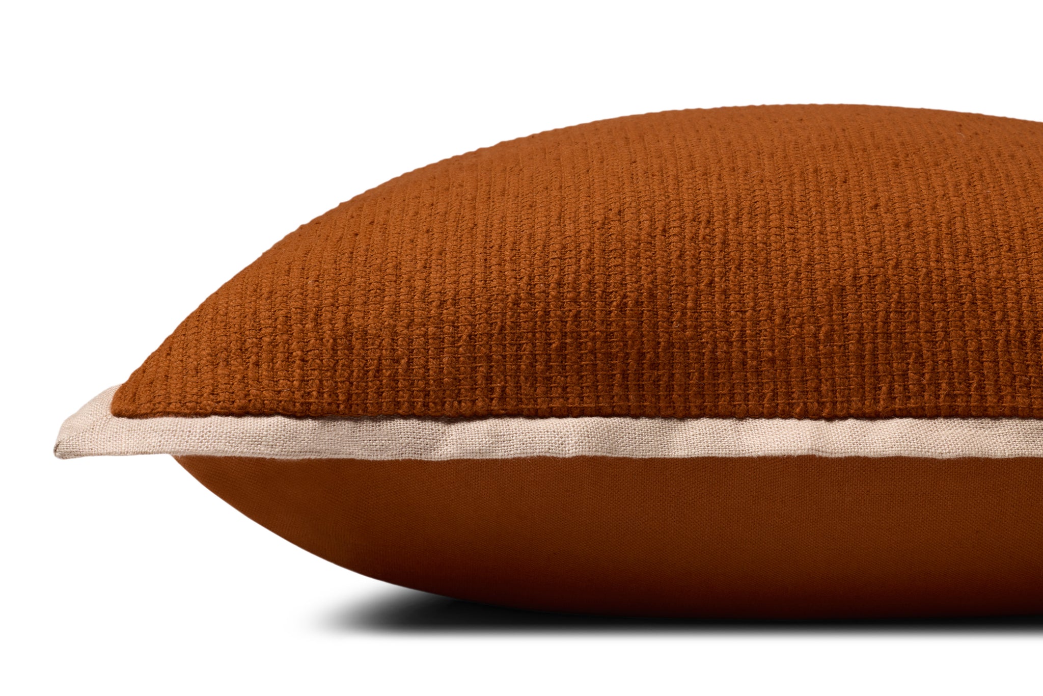 Rust Pillow (Pattern 5) shown from a different angle to reveal its pattern.