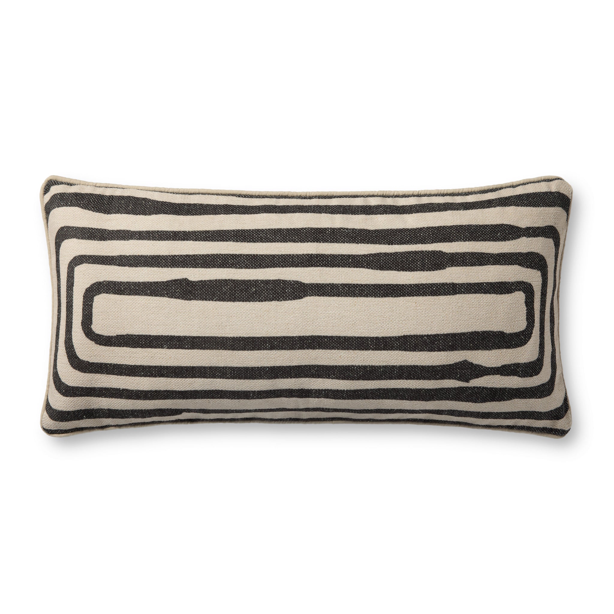Natural / Black Pillow — a Loloi pillow at Laurie Yapp Home.