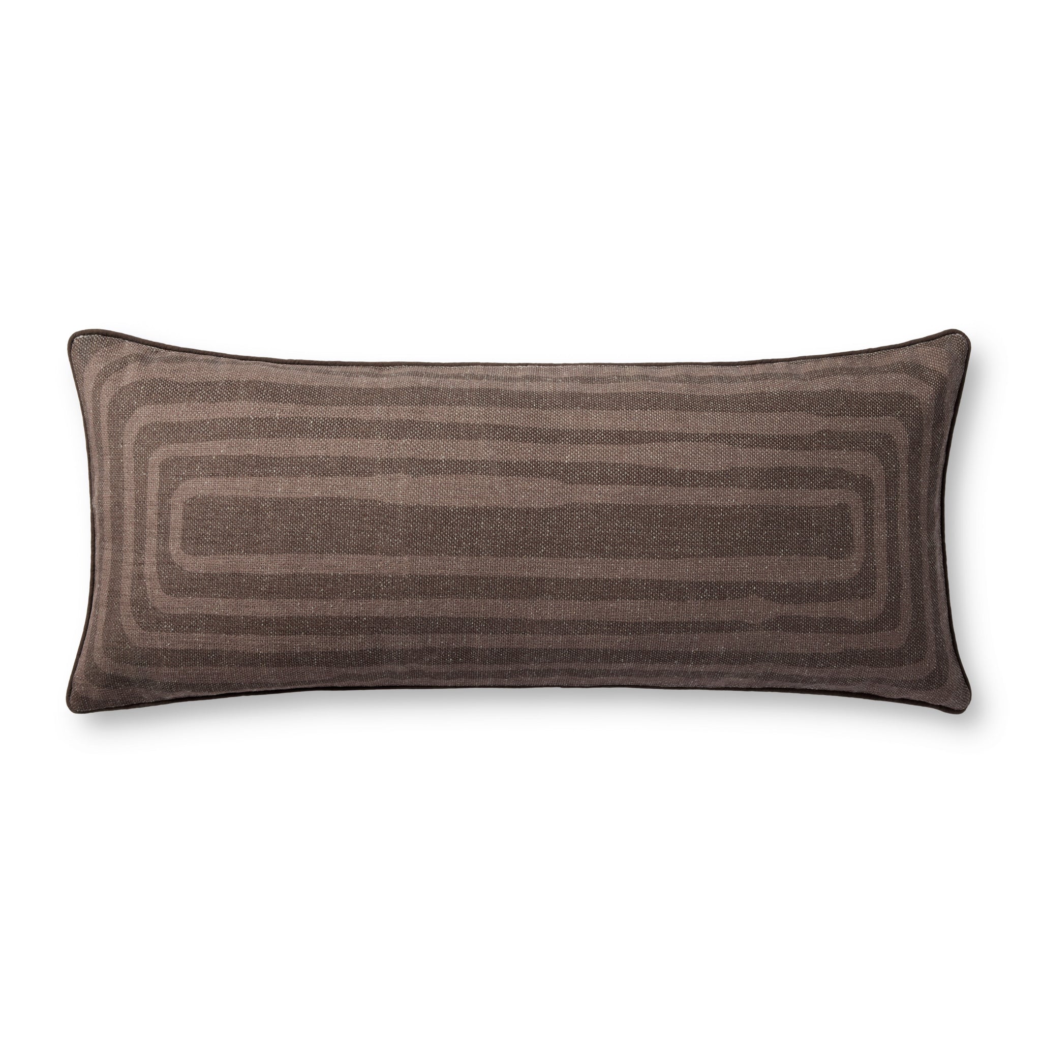 Brown Pillow (Pattern 7) — a Loloi pillow at Laurie Yapp Home.
