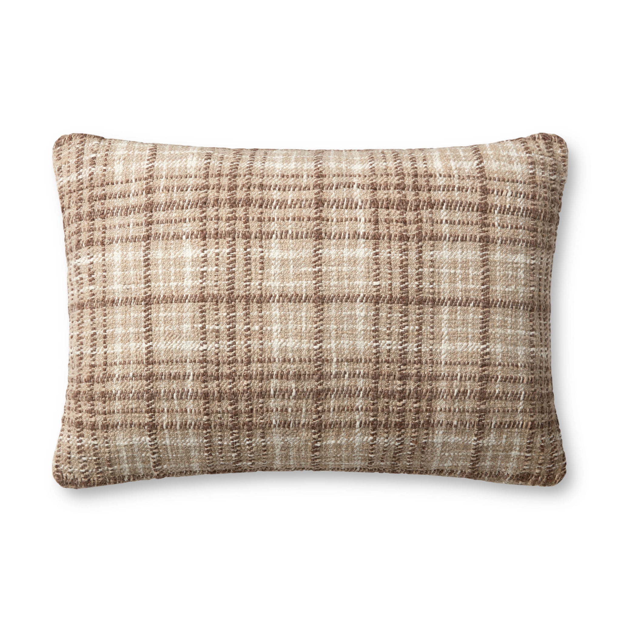 Beau Brown / Ivory Pillow — a Loloi pillow at Laurie Yapp Home.