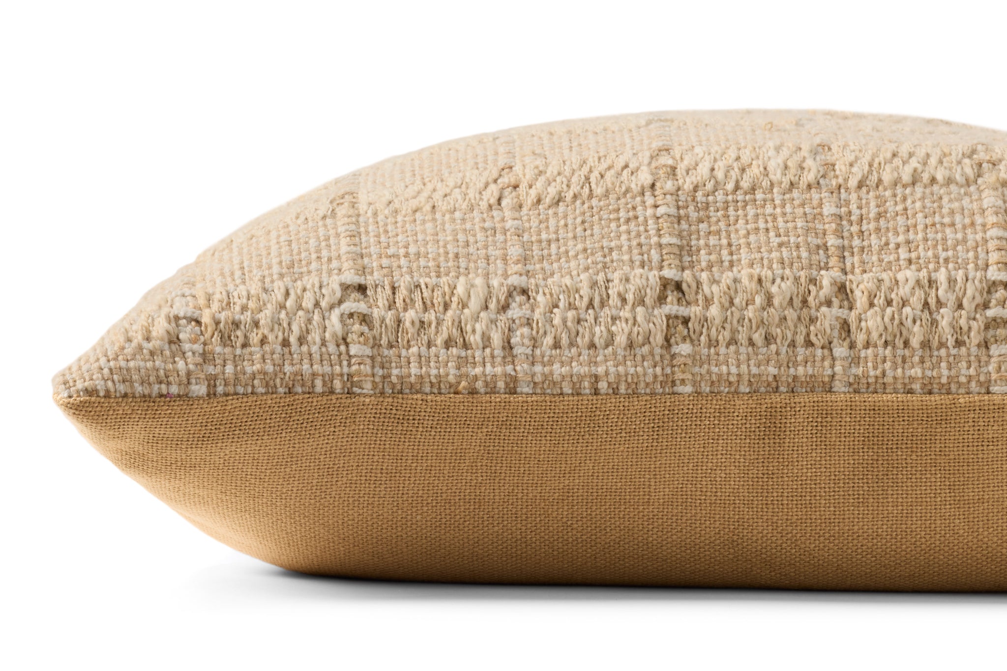 Tan Pillow (Pattern 2) shown from another angle.
