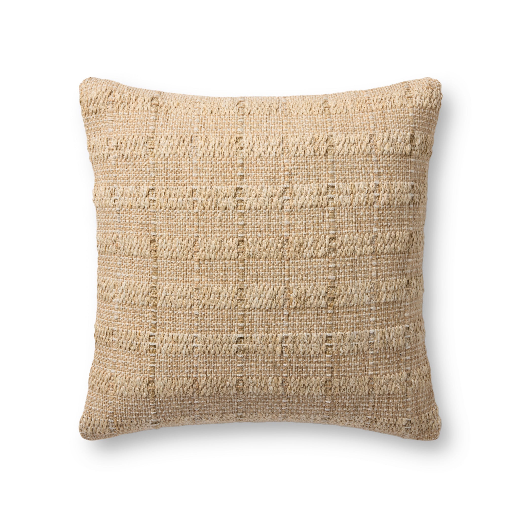 Tan Pillow (Pattern 2) — a Loloi pillow at Laurie Yapp Home.