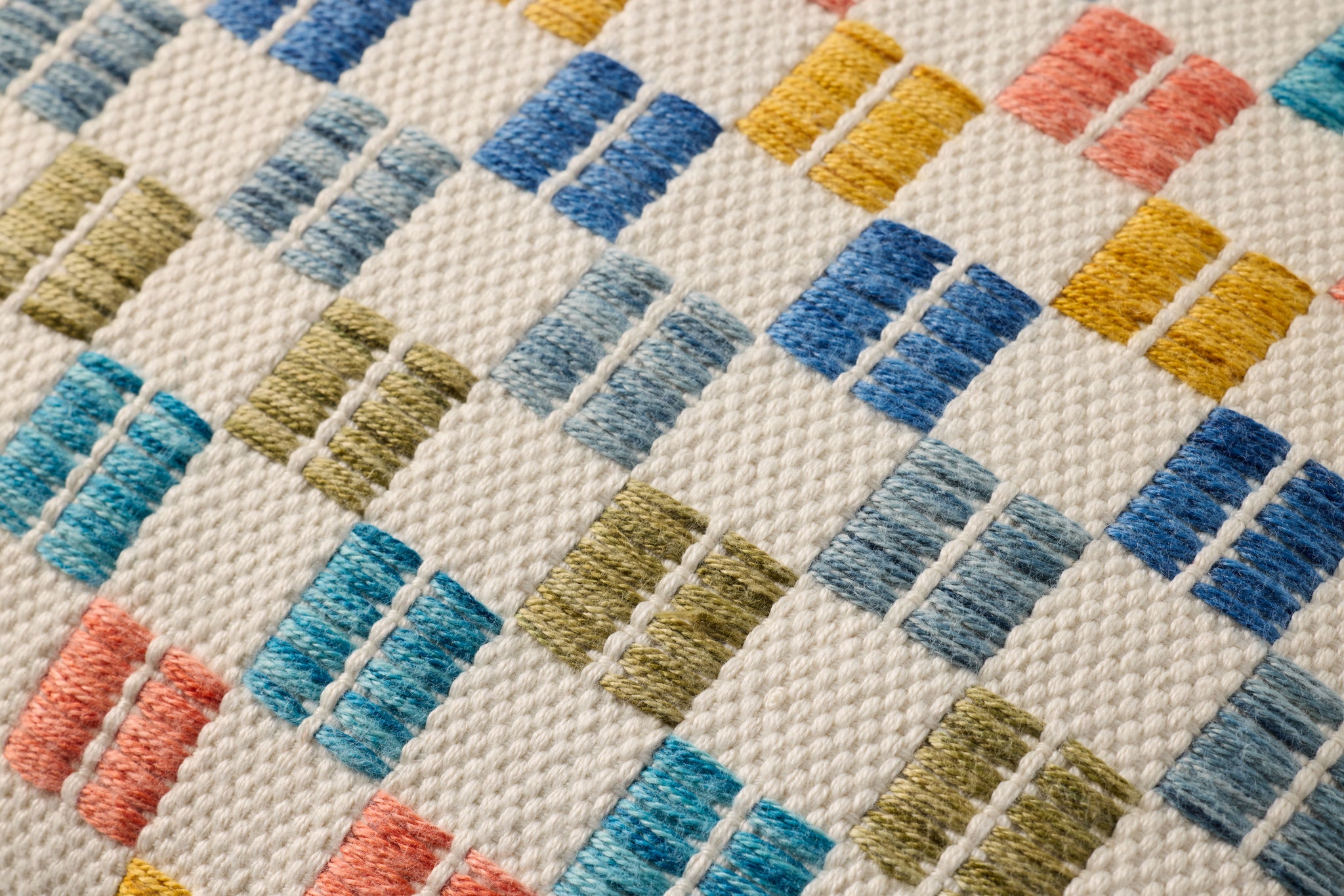 Multi Pillow (Pattern 16) shown from a different angle to reveal its pattern.