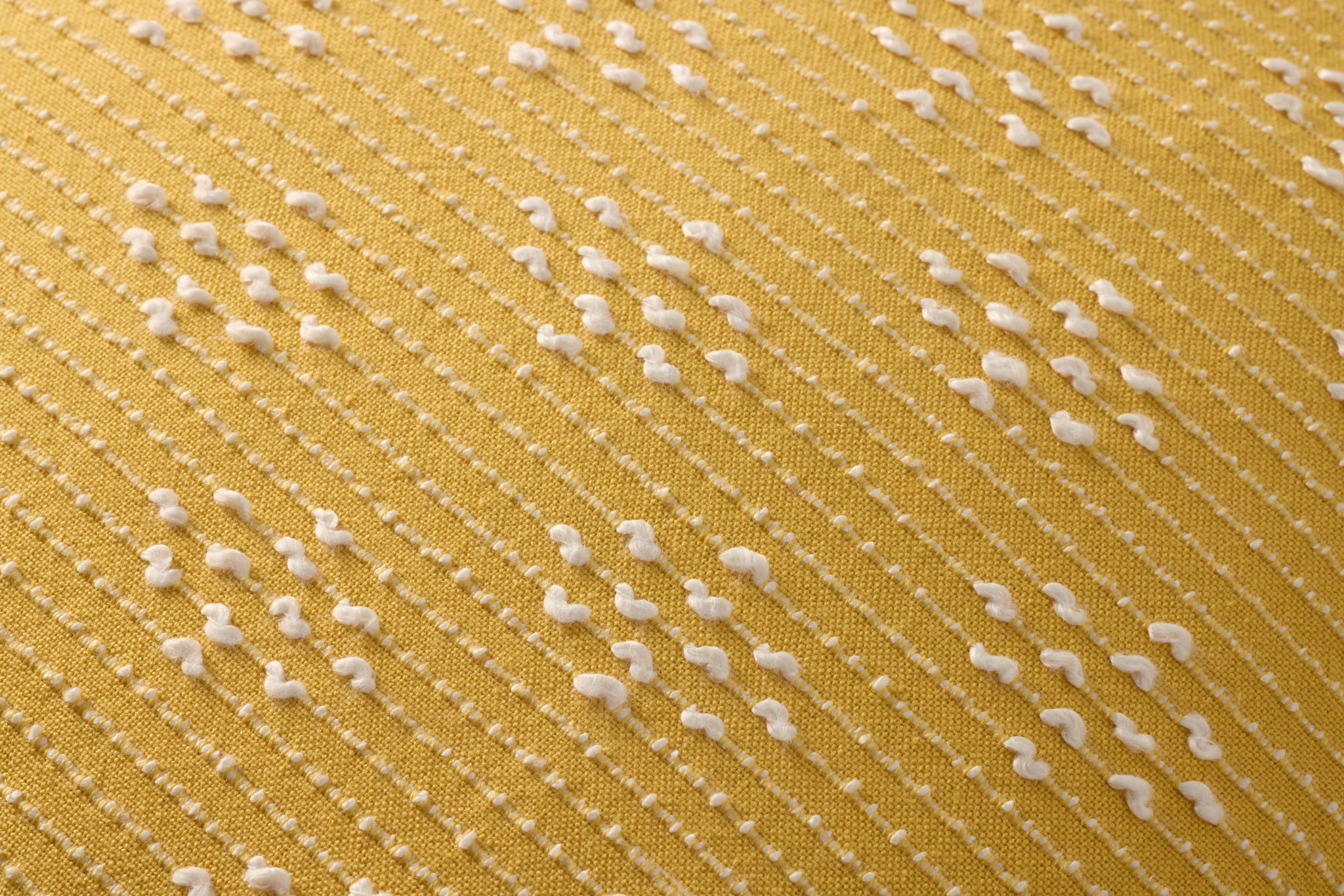 Yellow Pillow (Pattern 7) shown from a different angle to reveal its pattern.