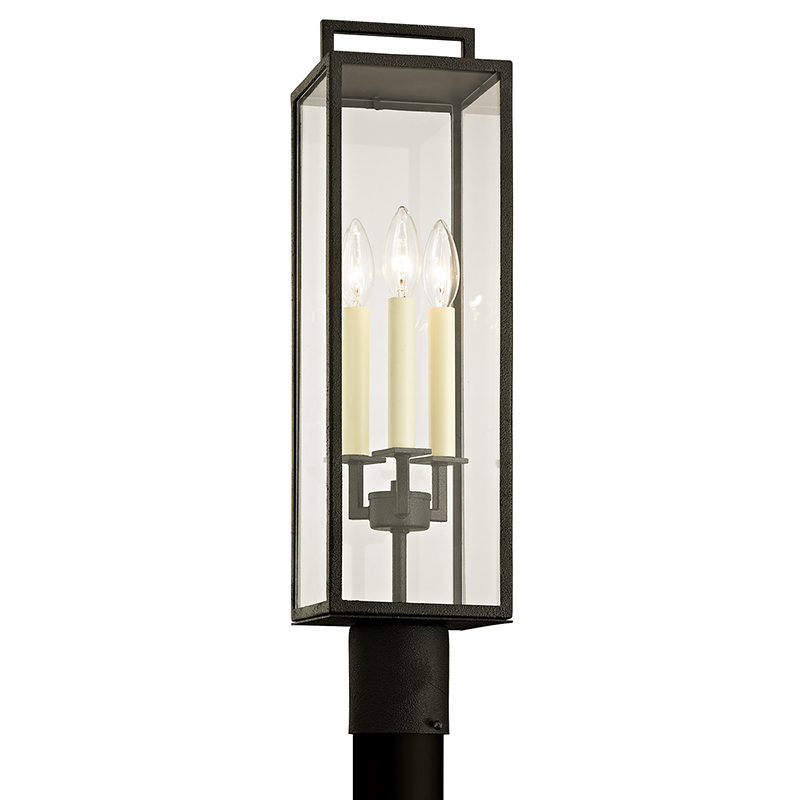 Beckham Exterior Post 6" x 23.75" — a Troy post for driveways, entry walkways, and garden paths at Laurie Yapp Home.