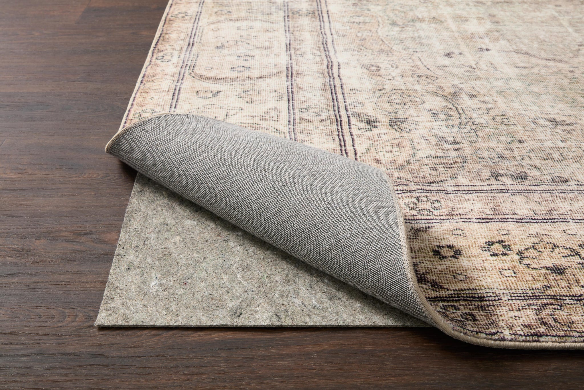 Grip 1/8" Grey Rug Pad shown from another angle.