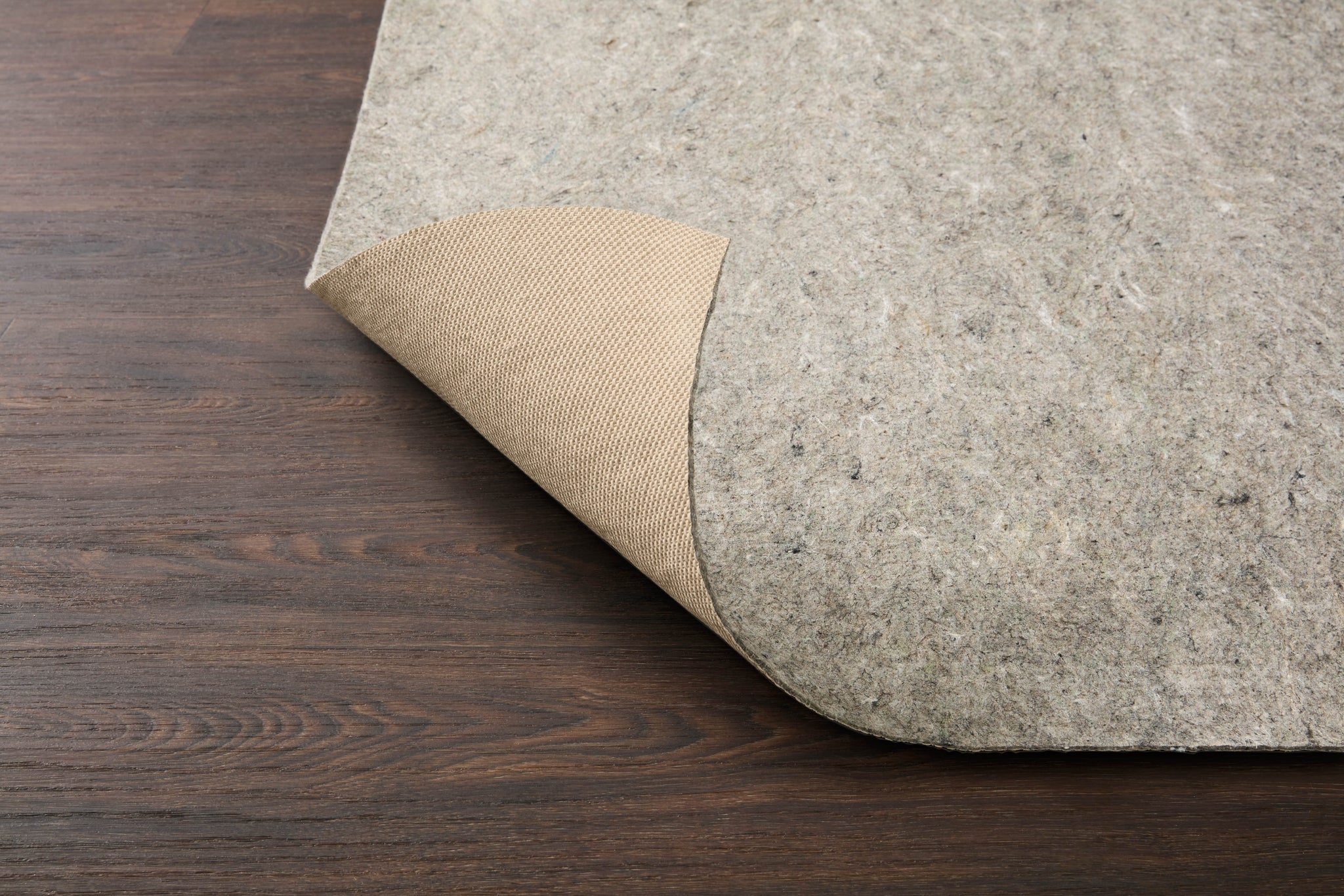 Grip 3/8" Beige Rug Pad shown from another angle.