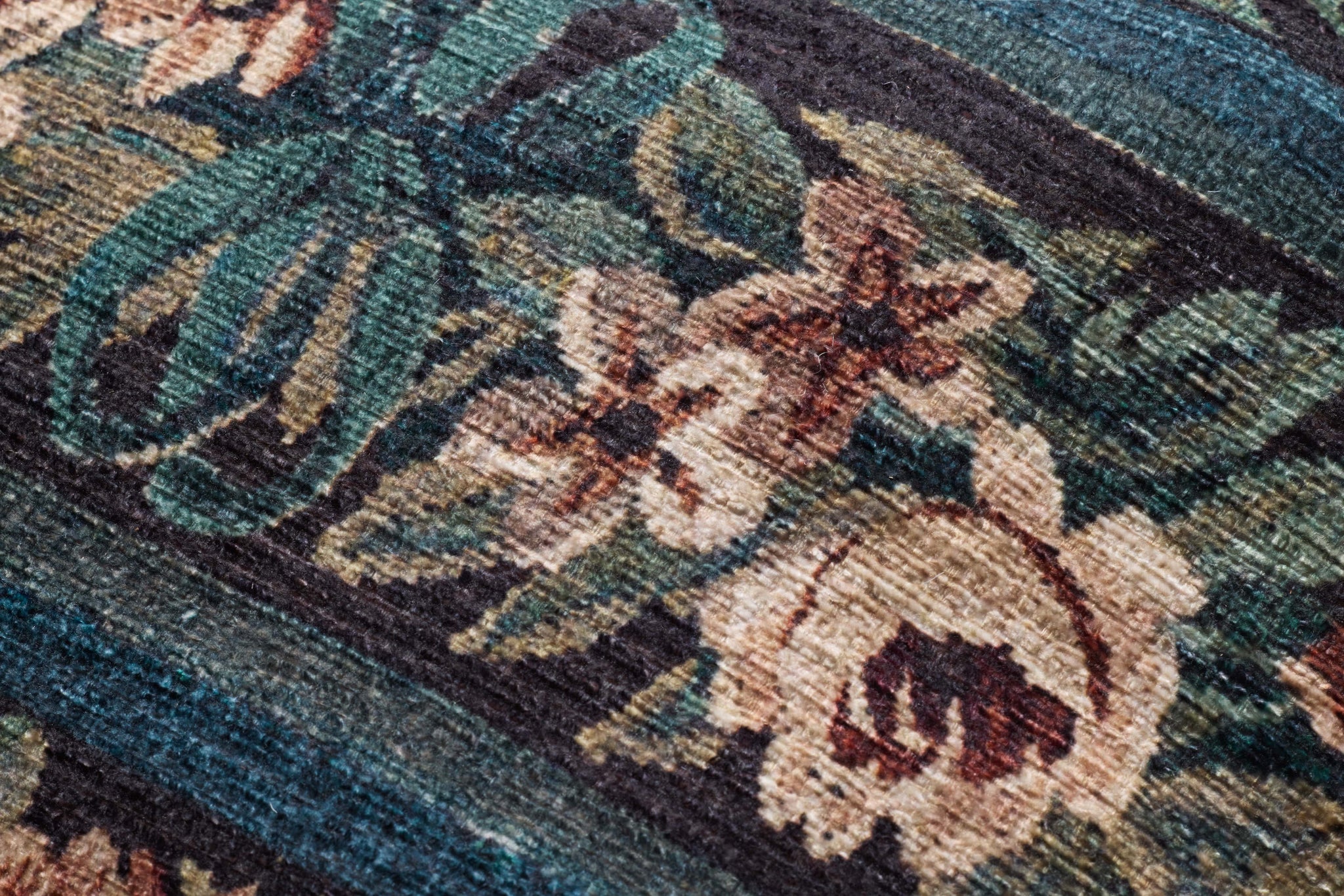 Blue / Multi Pouf shown from another angle.