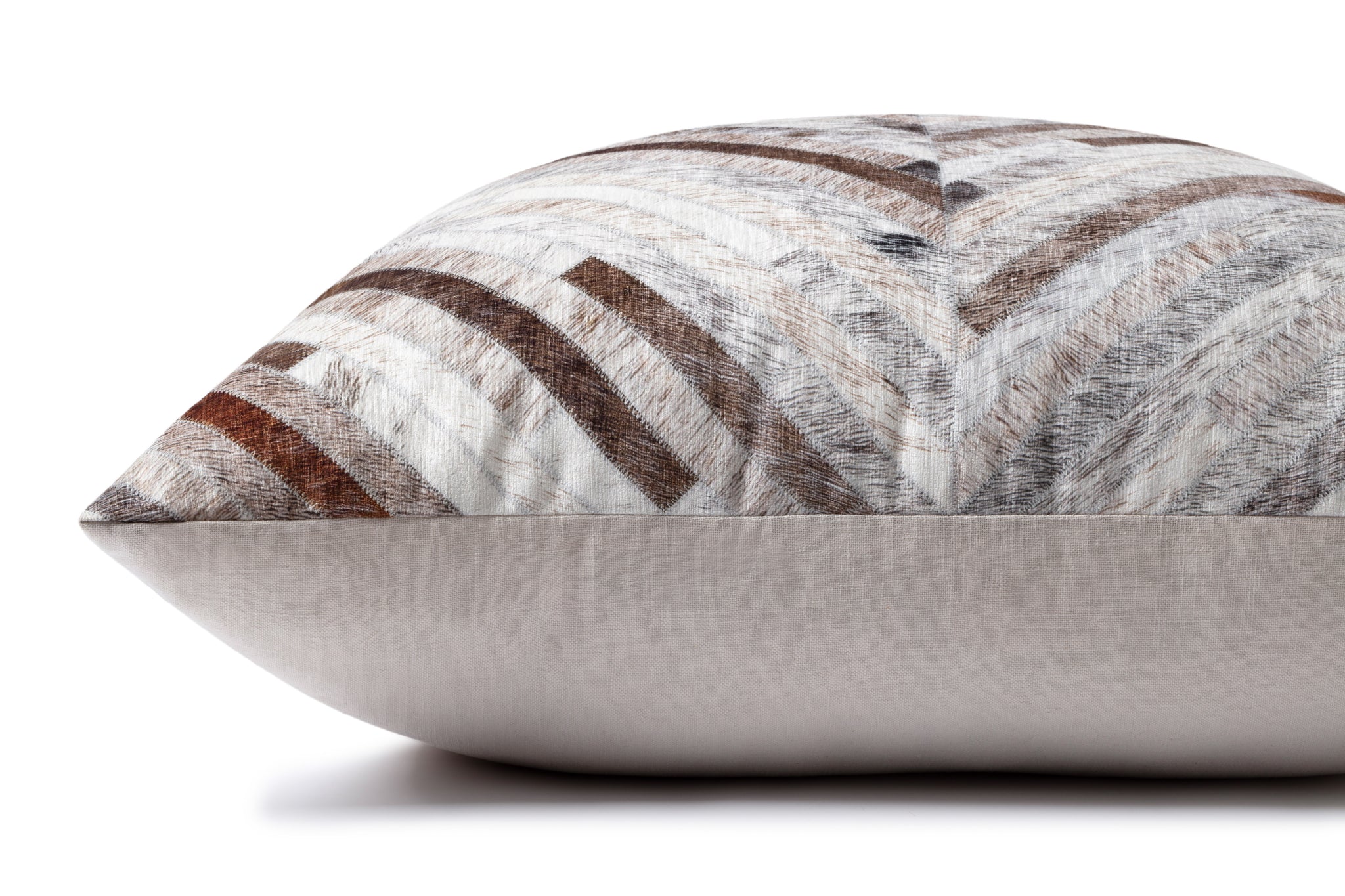Grey / Multi Floor Pillow shown from another angle.