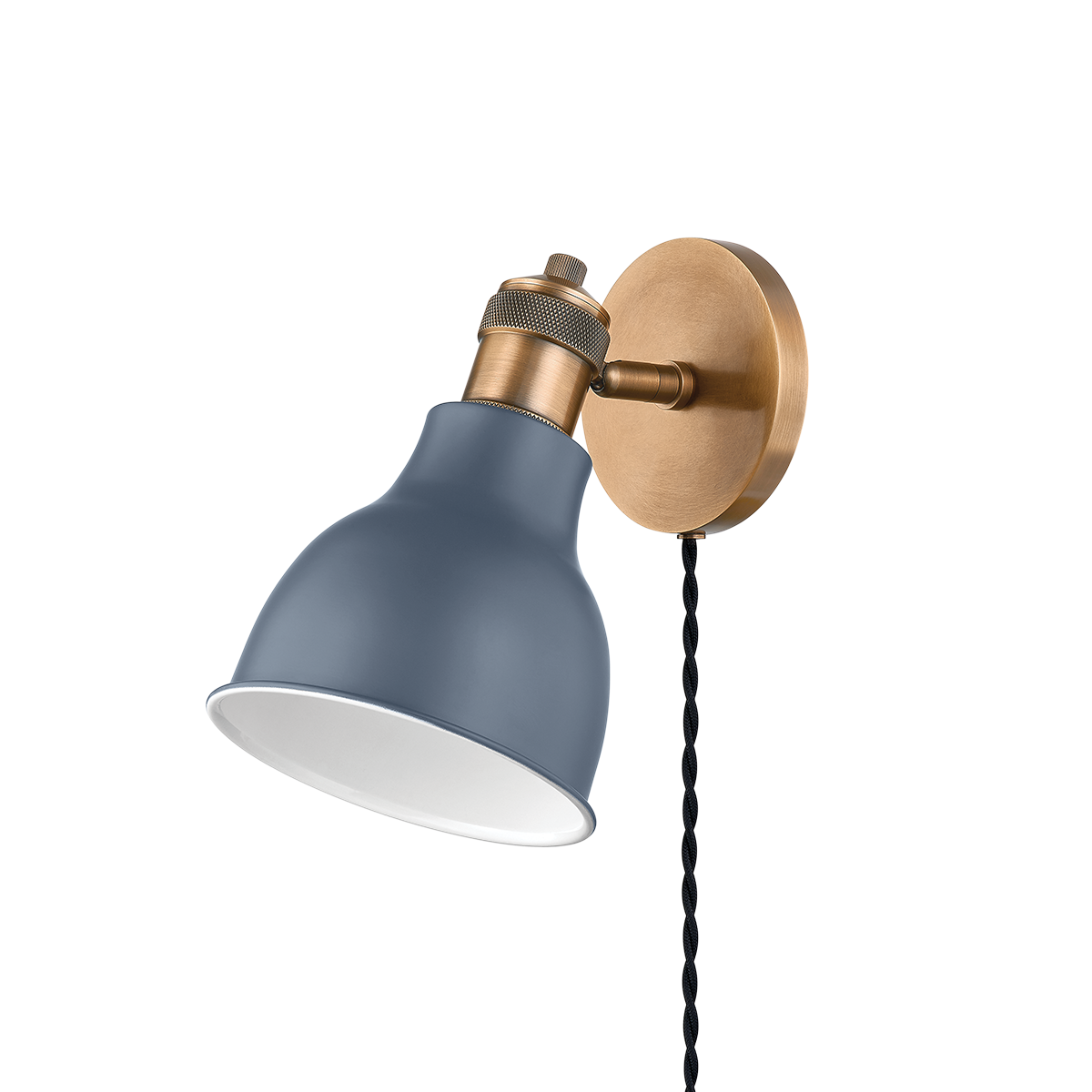 Makin Plug-In Sconce 6" x 9.5" — a Troy plug-in sconce for bedrooms, living rooms, and reading nooks at Laurie Yapp Home.