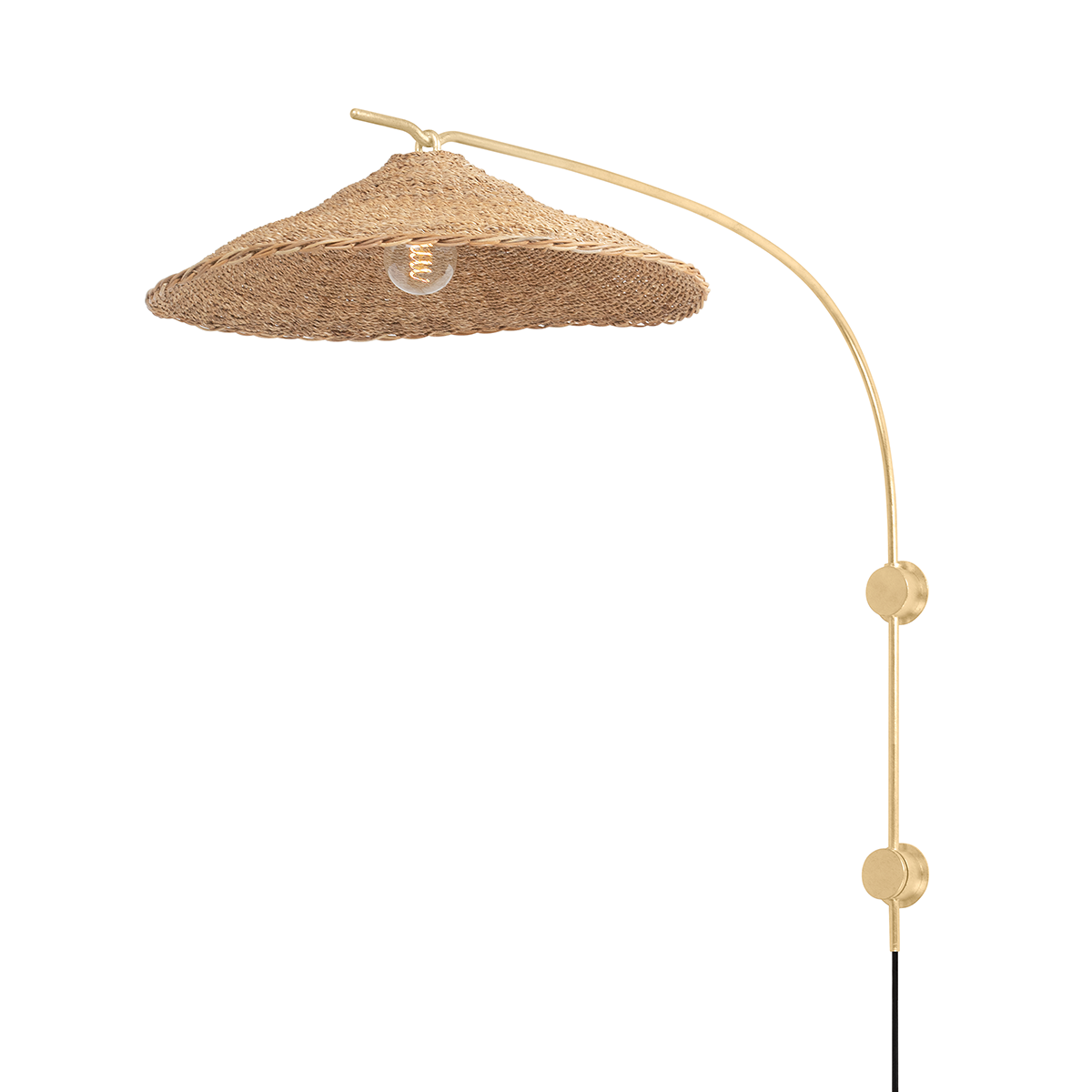 Valier Plug-In Sconce — a Troy plug-in sconce for bedrooms, living rooms, and reading nooks at Laurie Yapp Home.